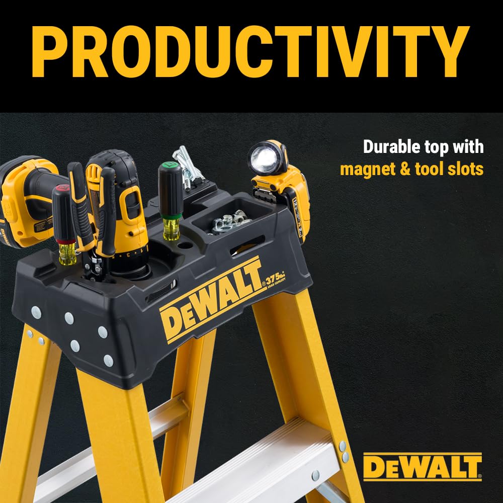 dewalt-dxl3810-08-8-ft-fiberglass-stepladder-500-lb-heavy-duty image 4
