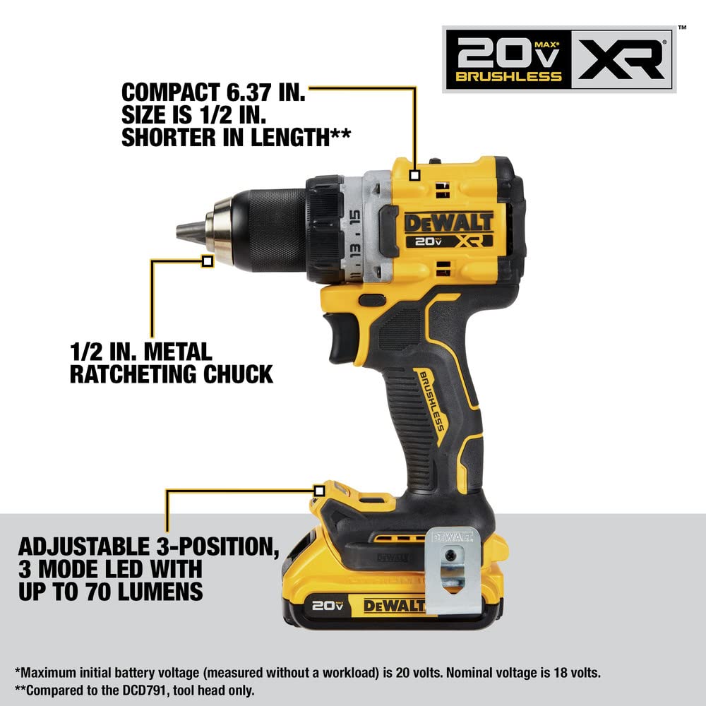 dewalt-20v-max-xr-brushless-cordless-combo-kit-dck248d2-1-2-in-drill-driver-and- image 8