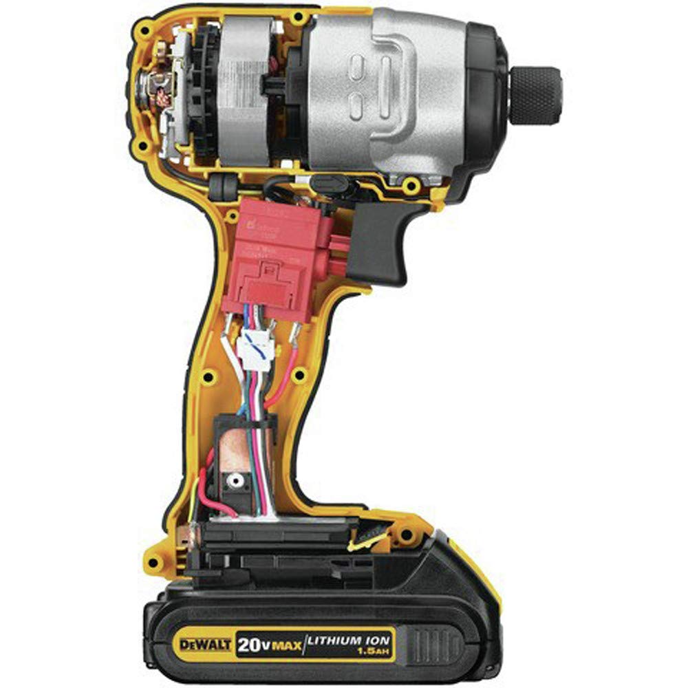 dewalt-dcf885c2-20v-max-lithium-ion-1-4-in-impact-driver-kit-1-5ah image 3