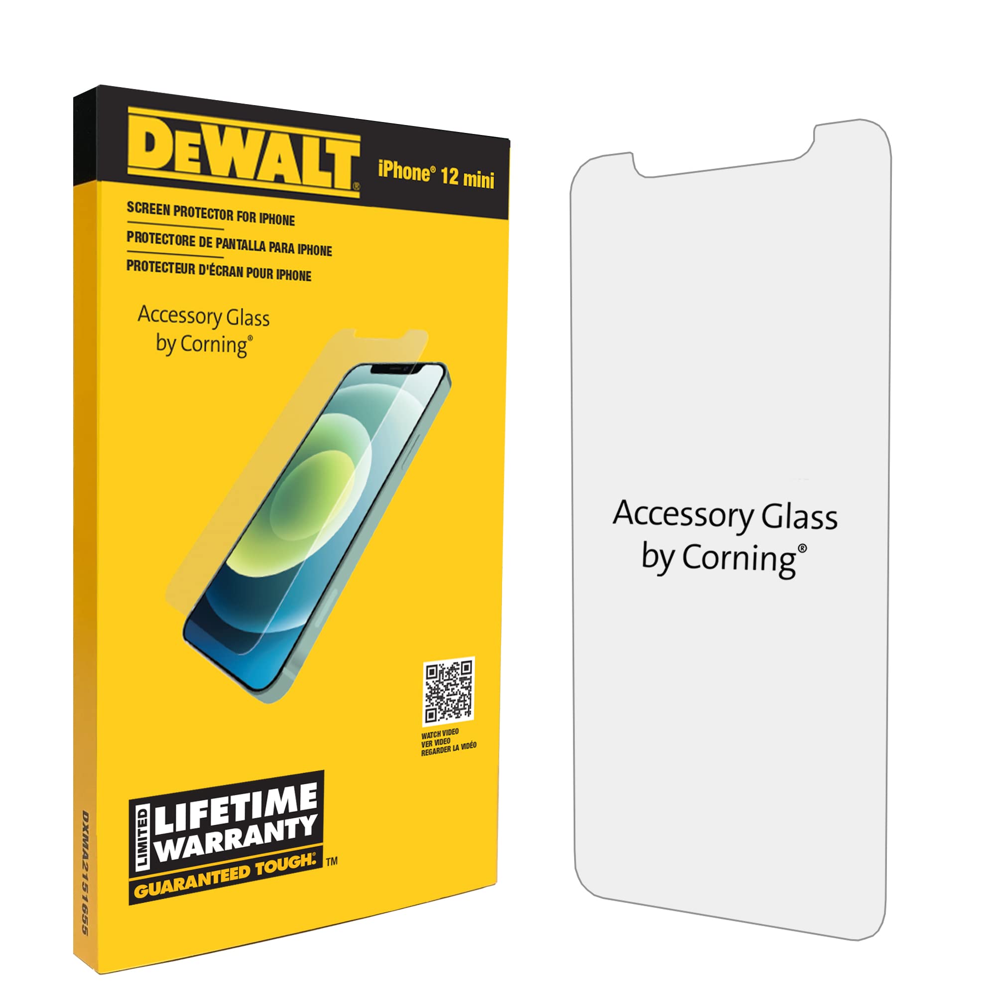 dewalt-tempered-glass-screen-protector-for-iphone-12-mini image 1