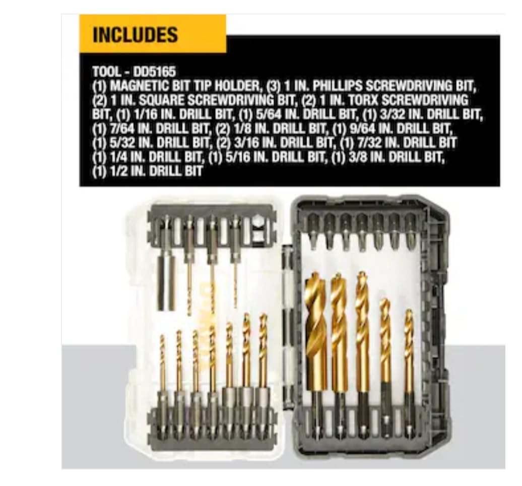 dewalt-dd5165-23-piece-hex-shank-titanium-drill-bit-set image 2