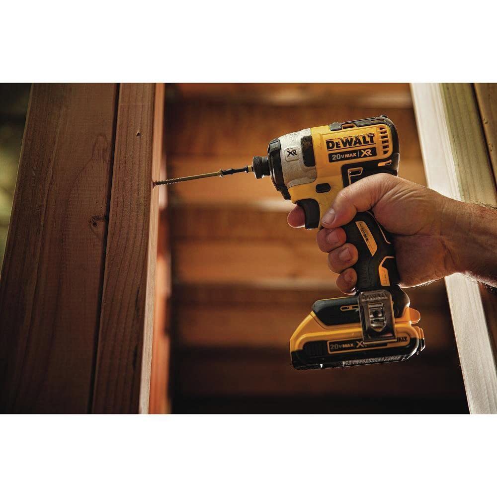 dewalt-dcf887d2-20v-max-xr-brushless-impact-driver-kit-1-4-inch-3-speed-2-0-ah image 7