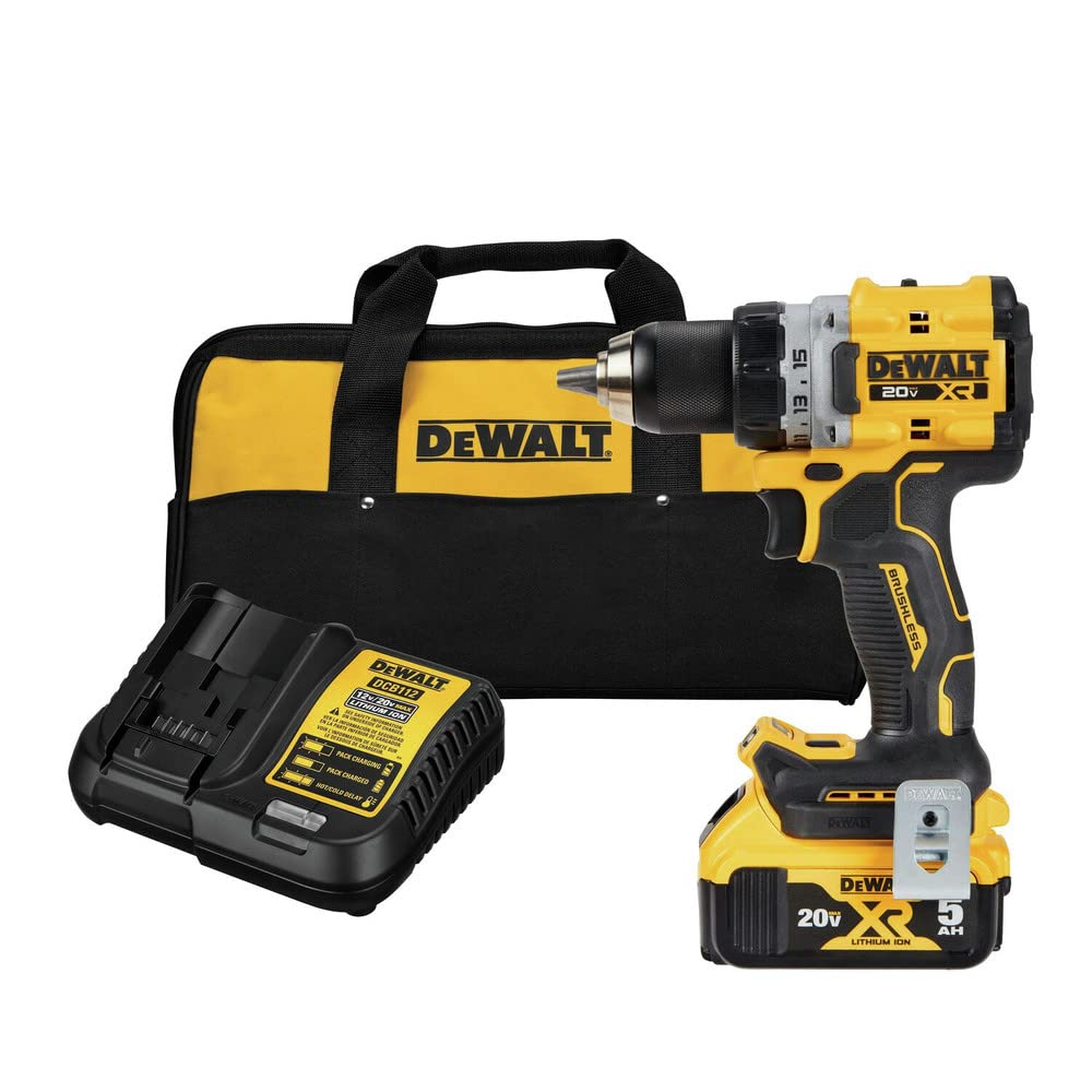 dewalt-20v-max-xr-dcd800p1-brushless-1-2-in-drill-driver-kit image 1