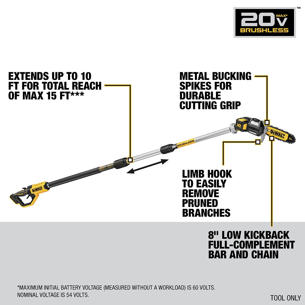 dewalt-20v-max-cordless-pole-saw-15-foot-reach-dcps620b image 6