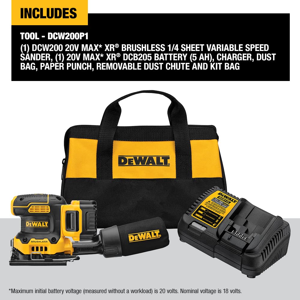 dewalt-20v-max-xr-brushless-1-4-sheet-palm-sander-kit-dcw200p1 image 3