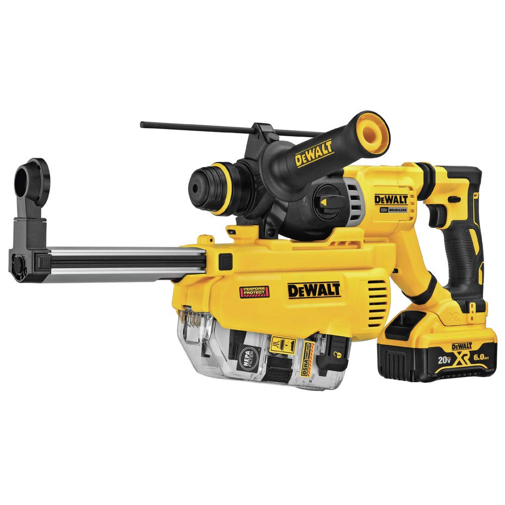 dewalt-dch263r2dh-1-1-8-d-handle-rotary-hammer-with-dust-extractor-kit image 1