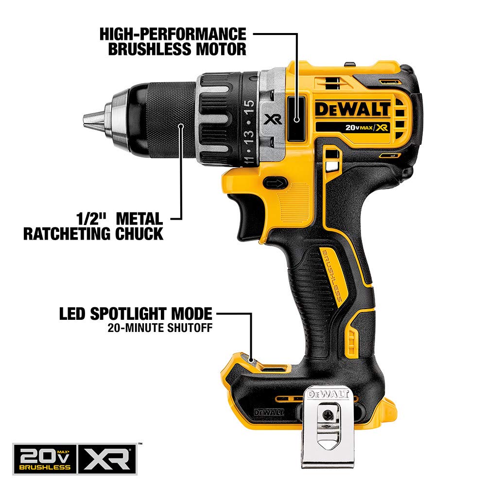 dewalt-20v-max-xr-brushless-compact-drill-driver-and-impact-driver-combo-kit-dck image 3