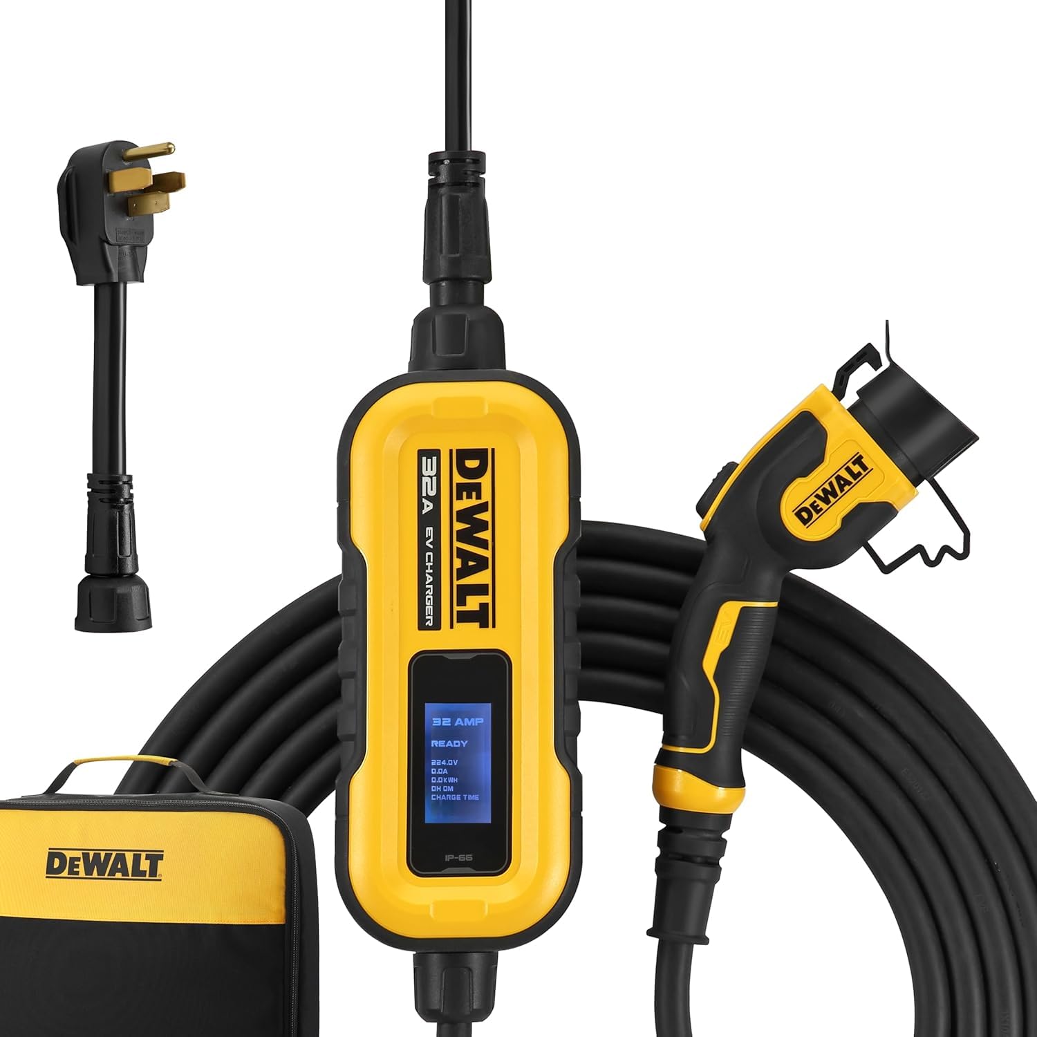 dewalt-ev-charger-wall-mount-bracket-with-cable-organizer-for-16a-32a-portable-c image 2