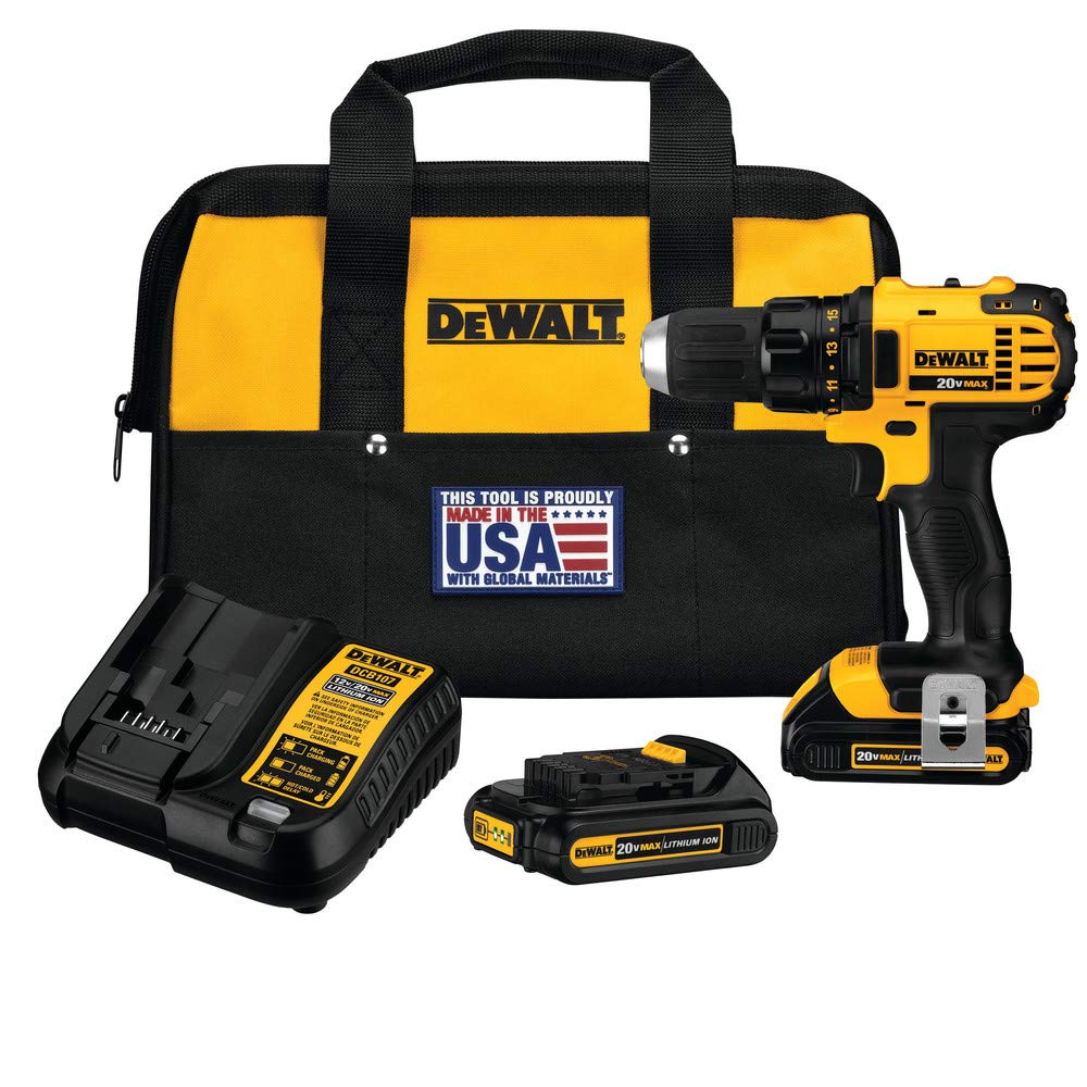 dewalt-dcd780c2-20v-max-compact-drill-driver-kit-1-5-ah image 1