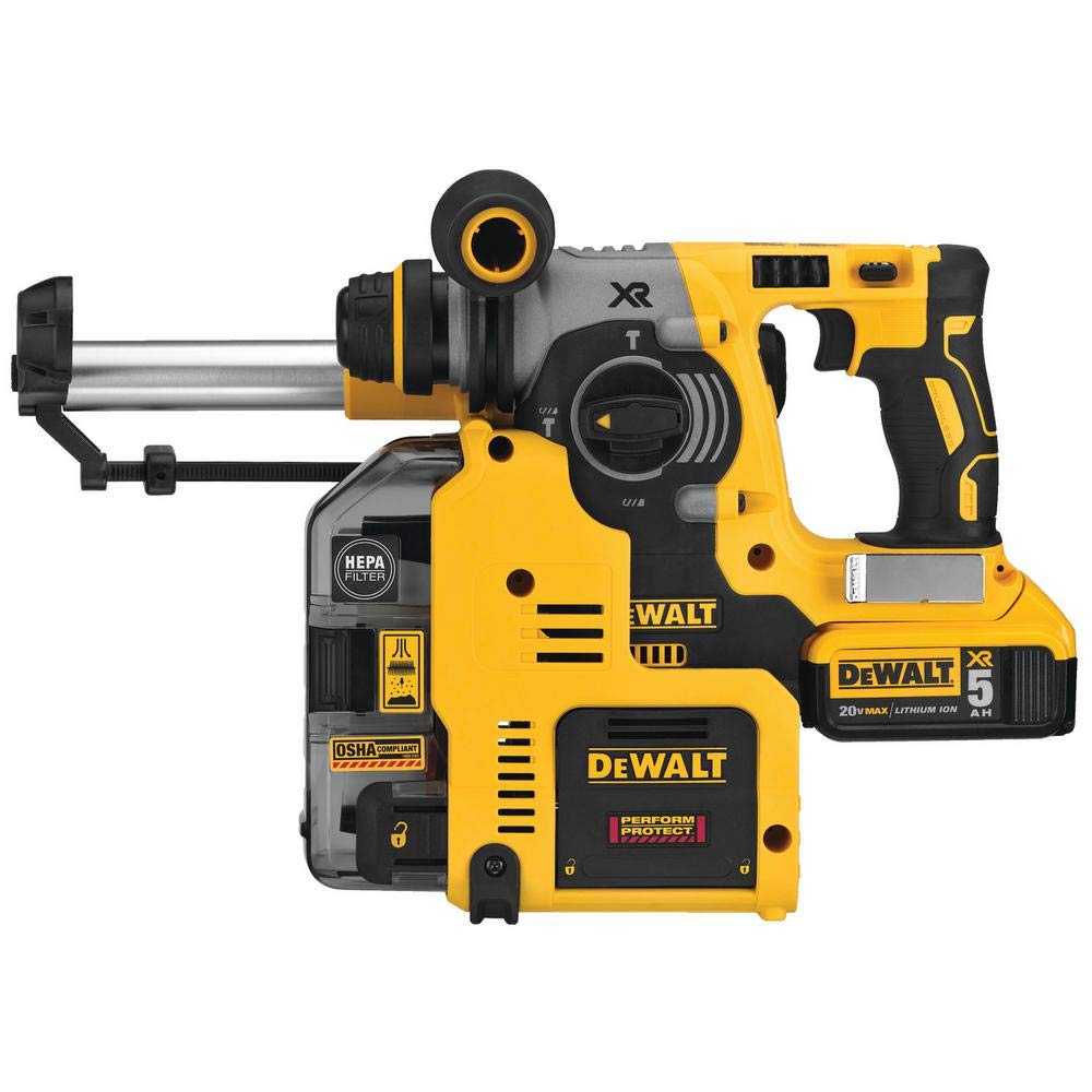 dewalt-20v-max-xr-rotary-hammer-sds-plus-l-shape-1-inch-with-on-board-dust-extra image 2
