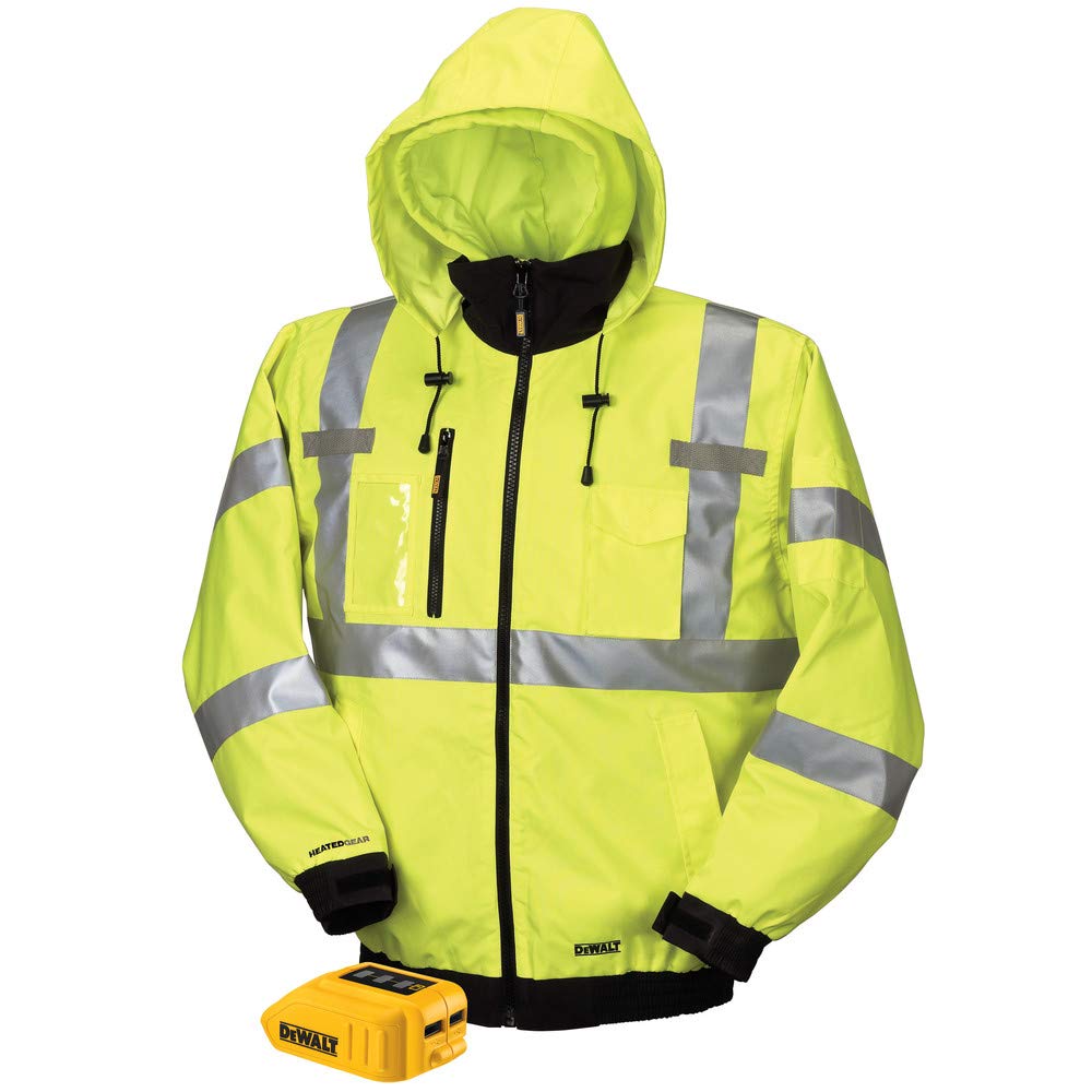 dewalt-dchj070b-xl-20v-12v-max-bare-high-vis-heated-jacket-x-large image 1