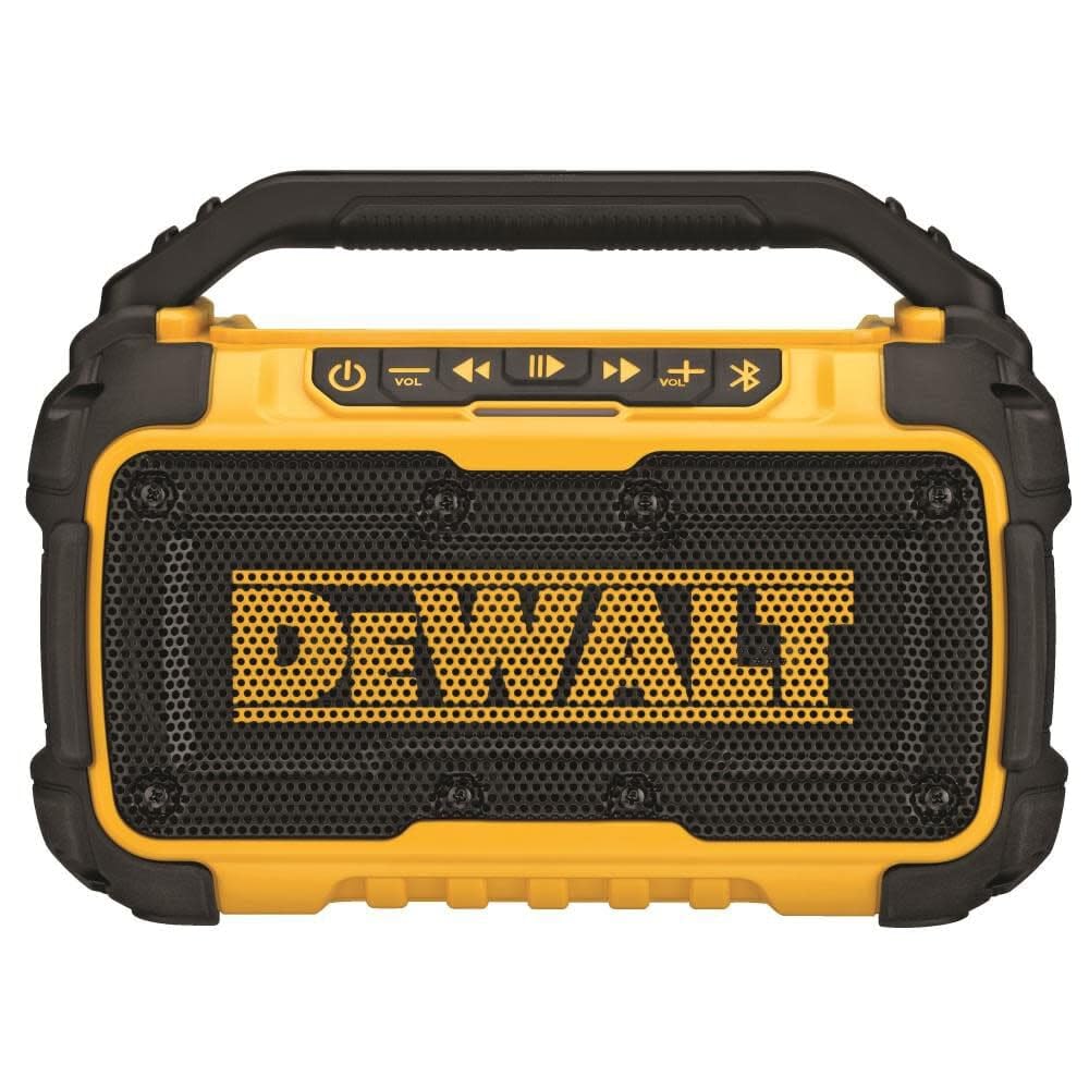 dewalt-dcr010-20v-max-bluetooth-speaker-100-ft-range-with-phone-holder image 1