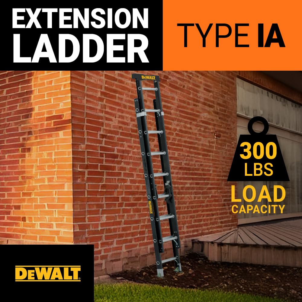dewalt-dxl3020-20pt-type-ia-20-ft-fiberglass-extension-ladder-with-protop-300-lb image 2