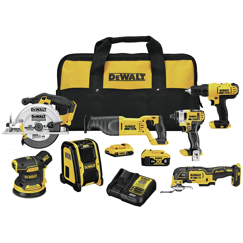 dewalt-dck771d1m1-20v-max-7-tool-cordless-combo-kit image 1