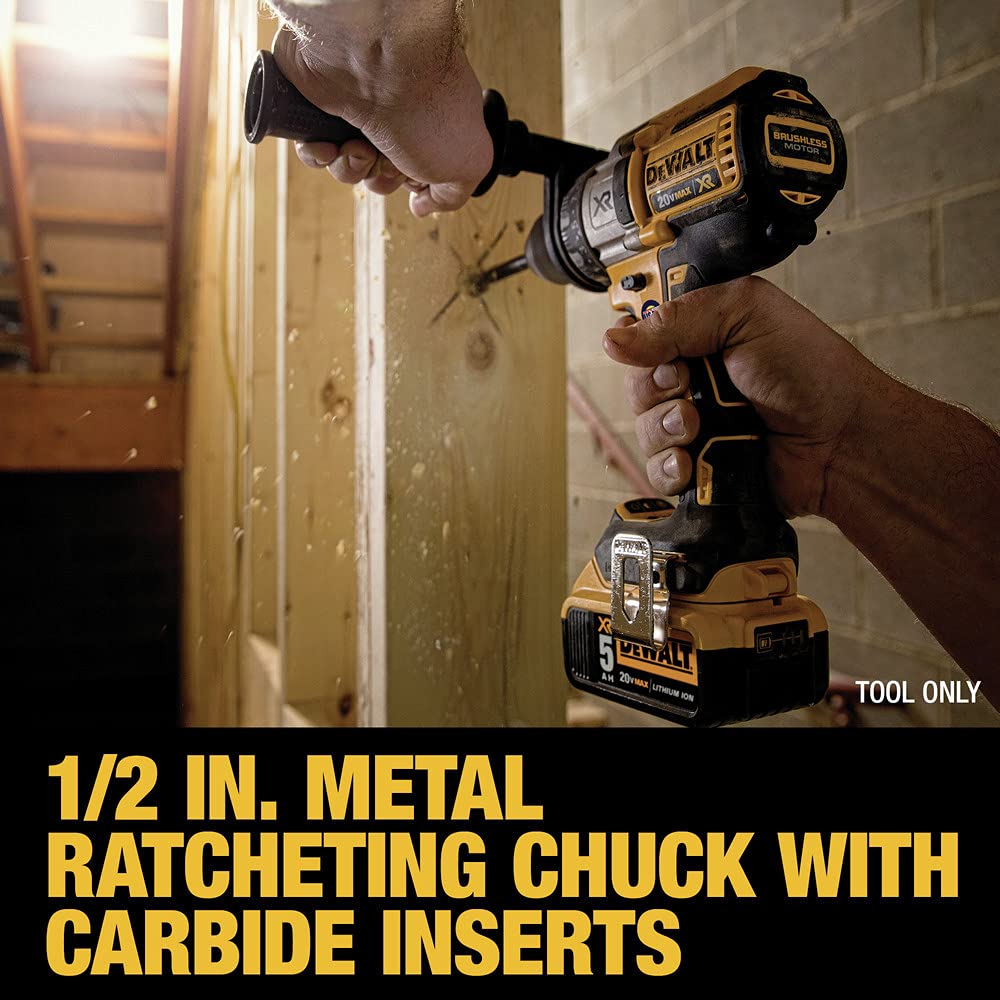 dewalt-dcd991b-20v-max-xr-brushless-3-speed-drill-driver-bare-tool image 5