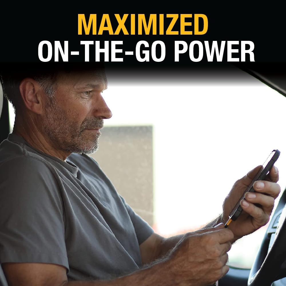 dewalt-heavy-duty-72w-5-port-usb-car-charger-with-pd-30w-qc-3-0-and-6ft-cable image 6