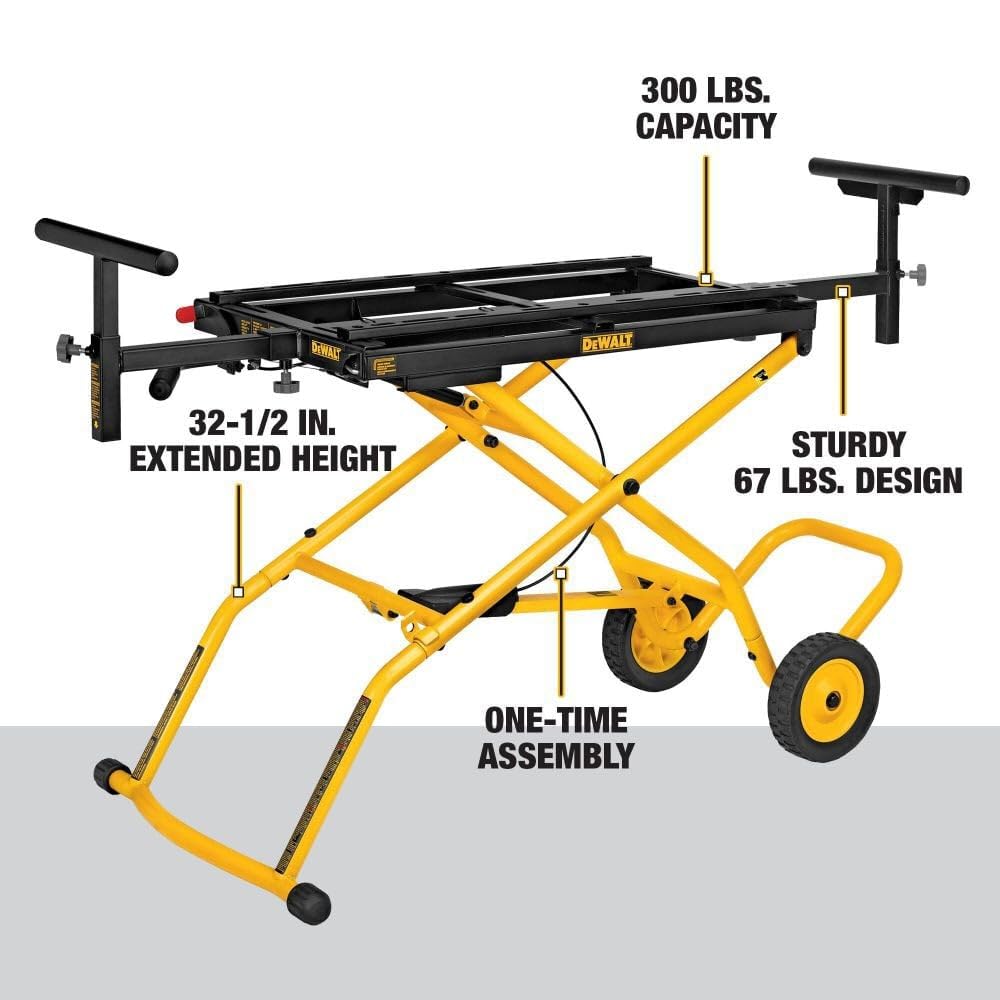 dewalt-rolling-miter-saw-stand-8-ft-support-300-lb-dwx726 image 2