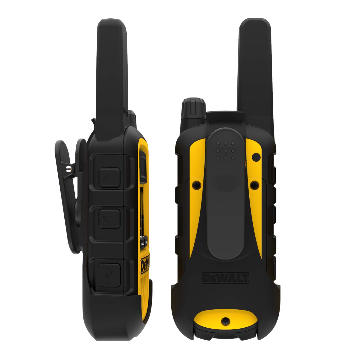 dewalt-dxfrs800-2-watt-rechargeable-two-way-radio-2-pack-with-remote-speaker-mic image 4