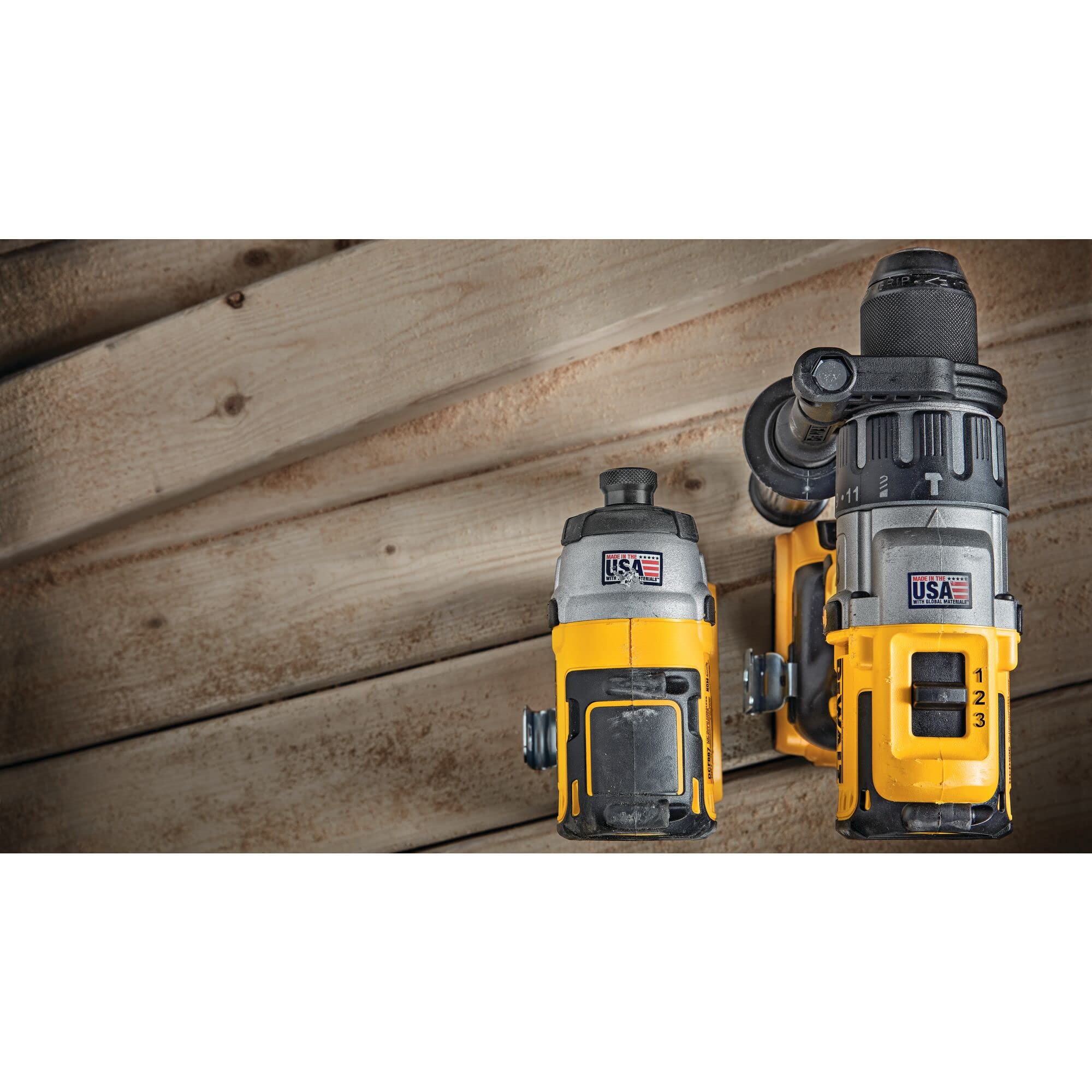 dewalt-20v-max-hammer-drill-impact-driver-combo-kit-dck299p2-with-2-batteries-ch image 2