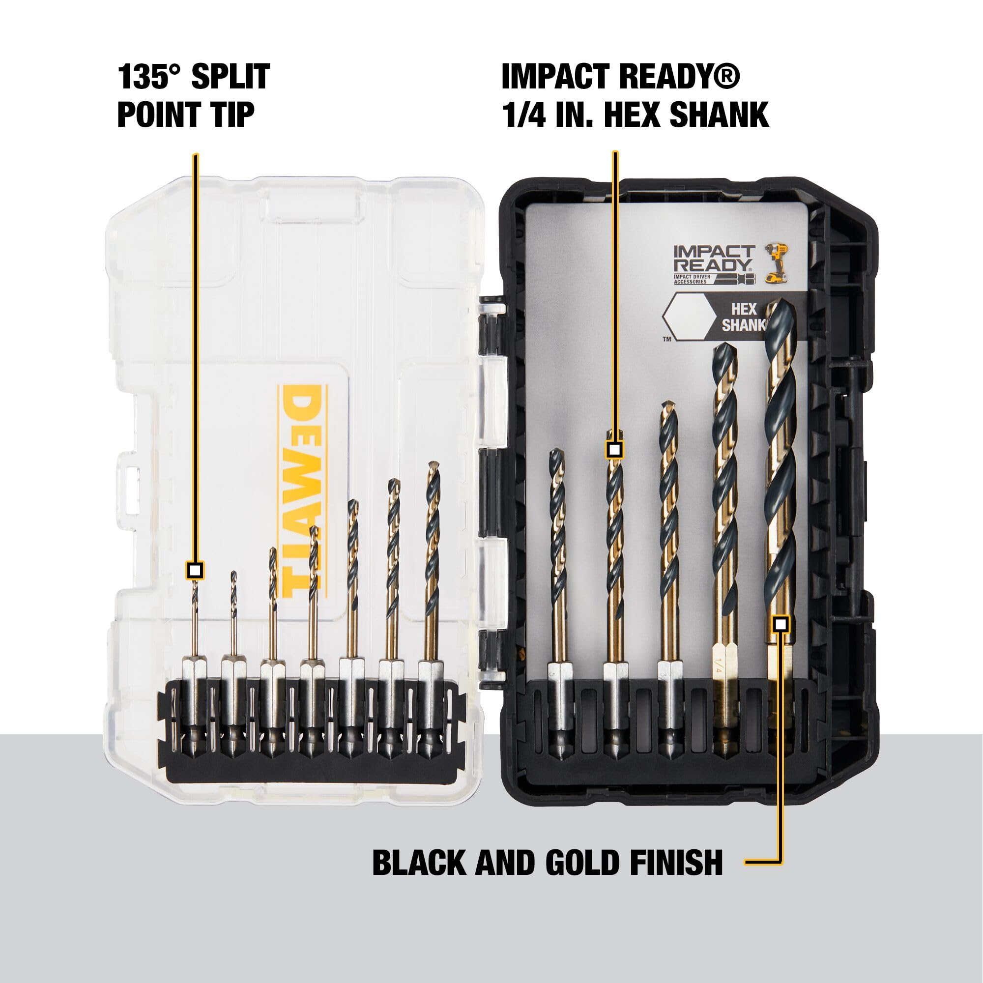 dewalt-dwah1182-12-piece-black-gold-impact-ready-drill-bit-set image 6