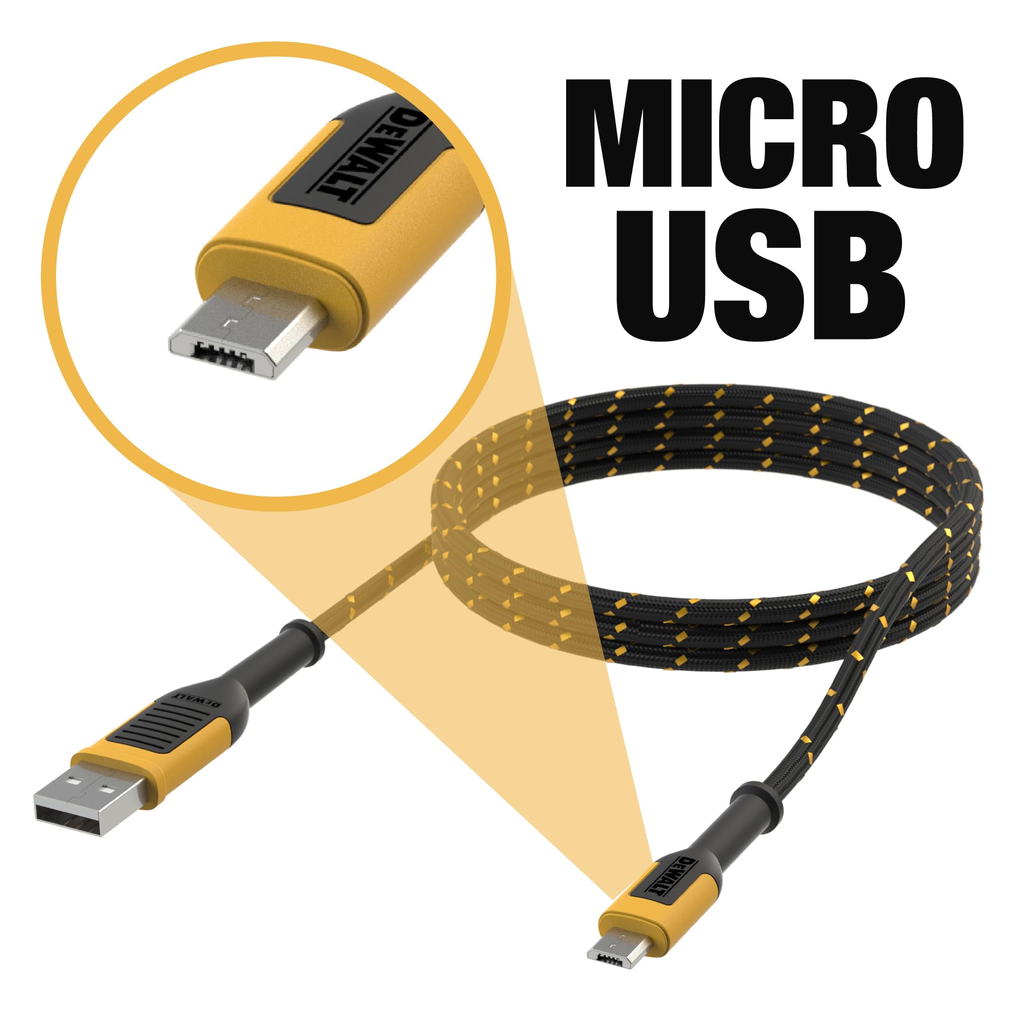 dewalt-heavy-duty-usb-to-micro-usb-cable-6-ft-kevlar-reinforced image 2