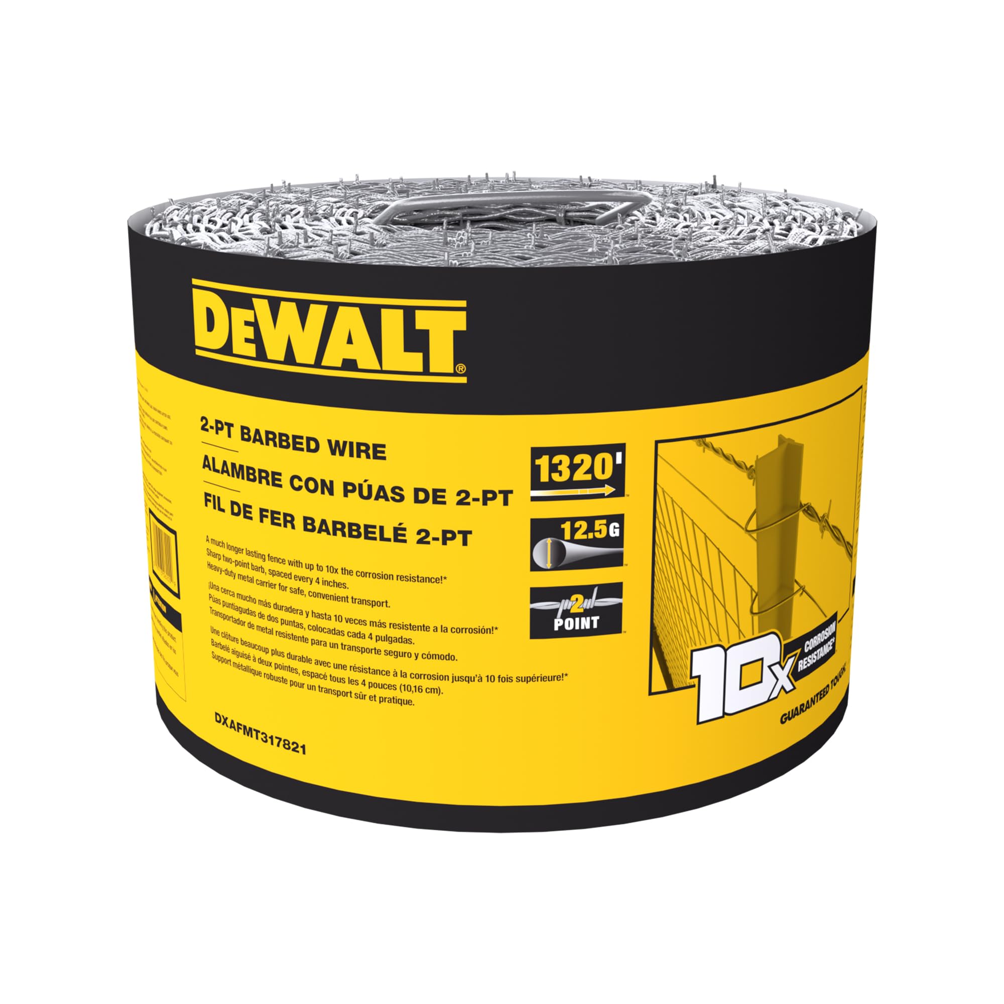 dewalt-2-point-barbed-wire-fence-12-5-gauge-galvanized-steel-1320-ft image 1