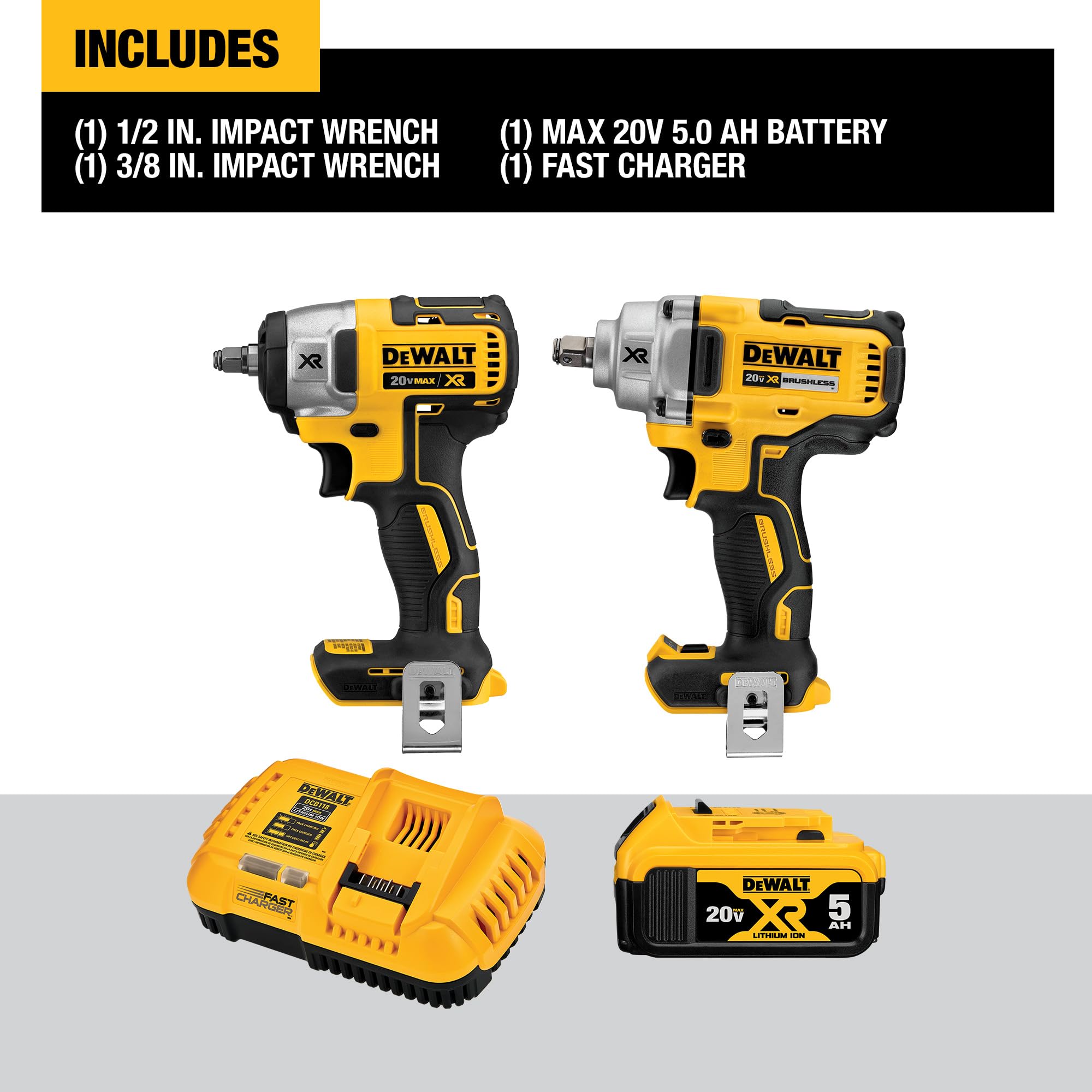 dewalt-dck205p1-20v-max-xr-2-tool-impact-wrench-kit image 2