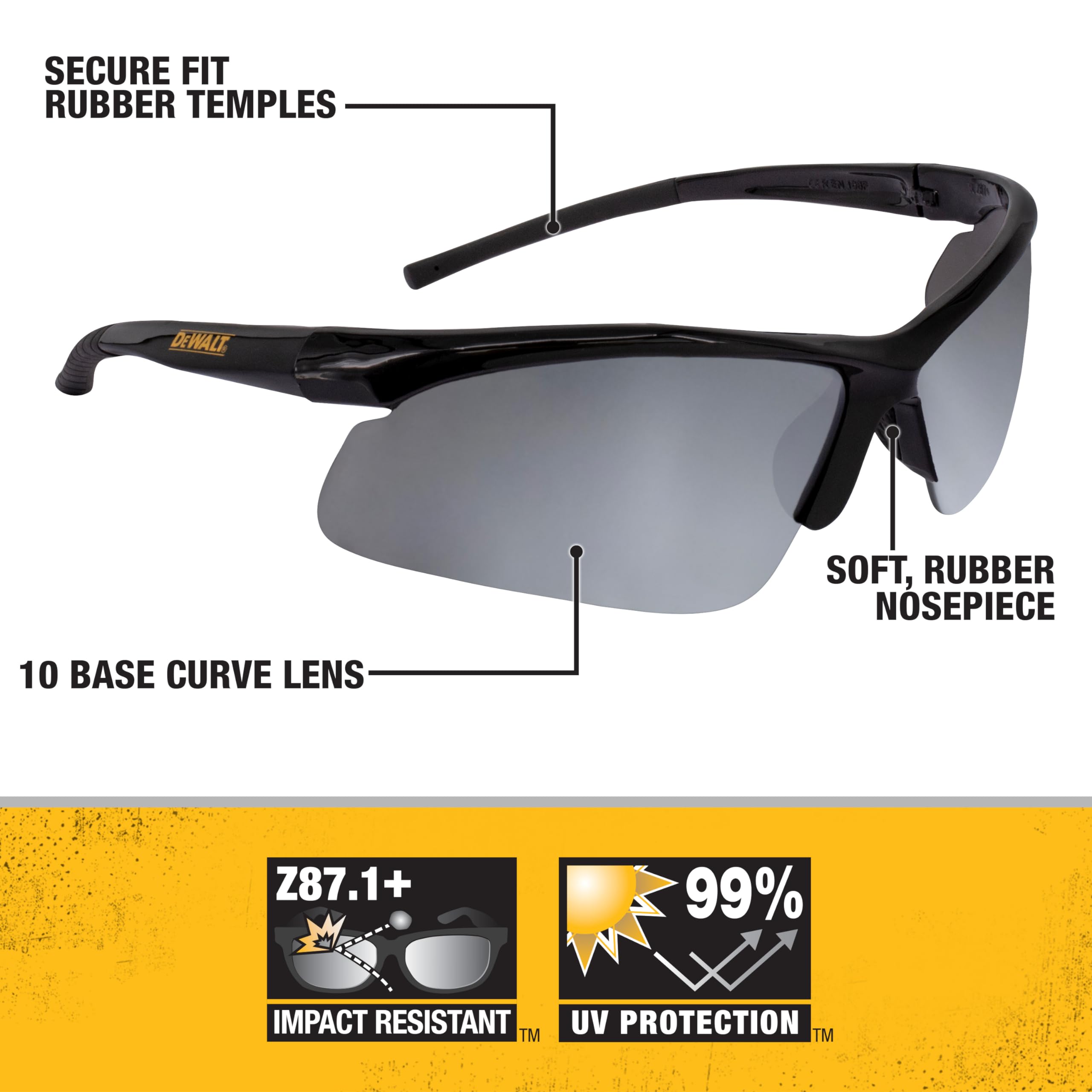 dewalt-dpg51-6c-radius-safety-glasses-silver-mirror-10-base-curve image 2