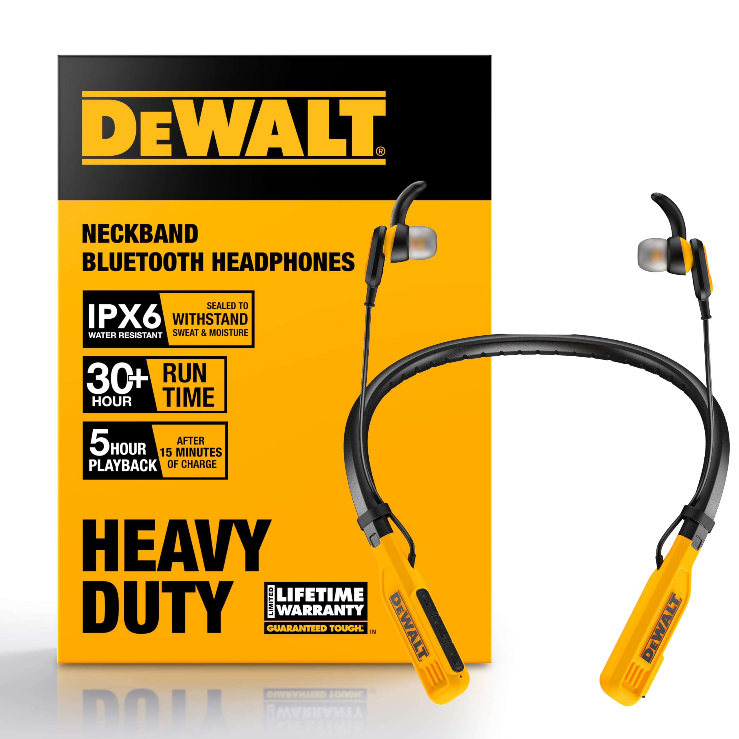 dewalt-jobsite-pro-bluetooth-neckband-headphones-30h-playtime-ipx6-noise-isolati image 1
