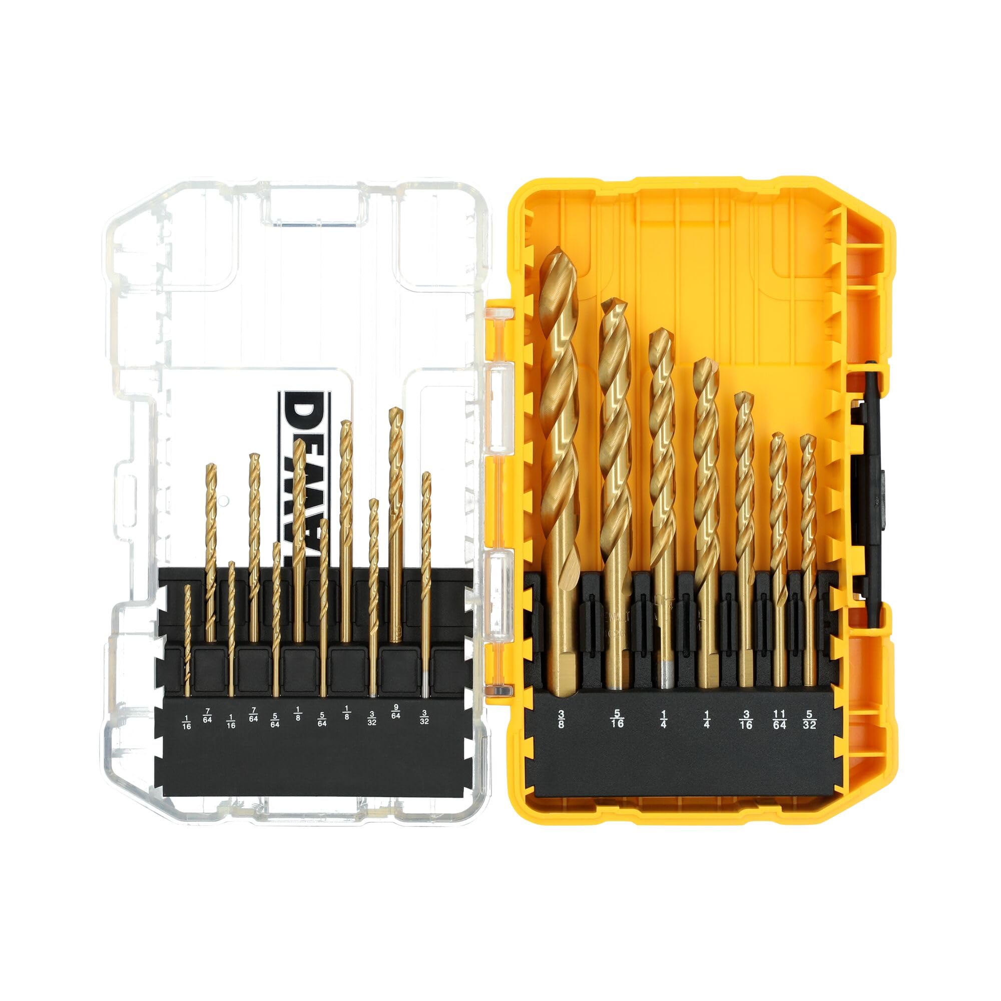 dewalt-dw1367-18-piece-titanium-nitride-coated-hss-drill-bits image 1