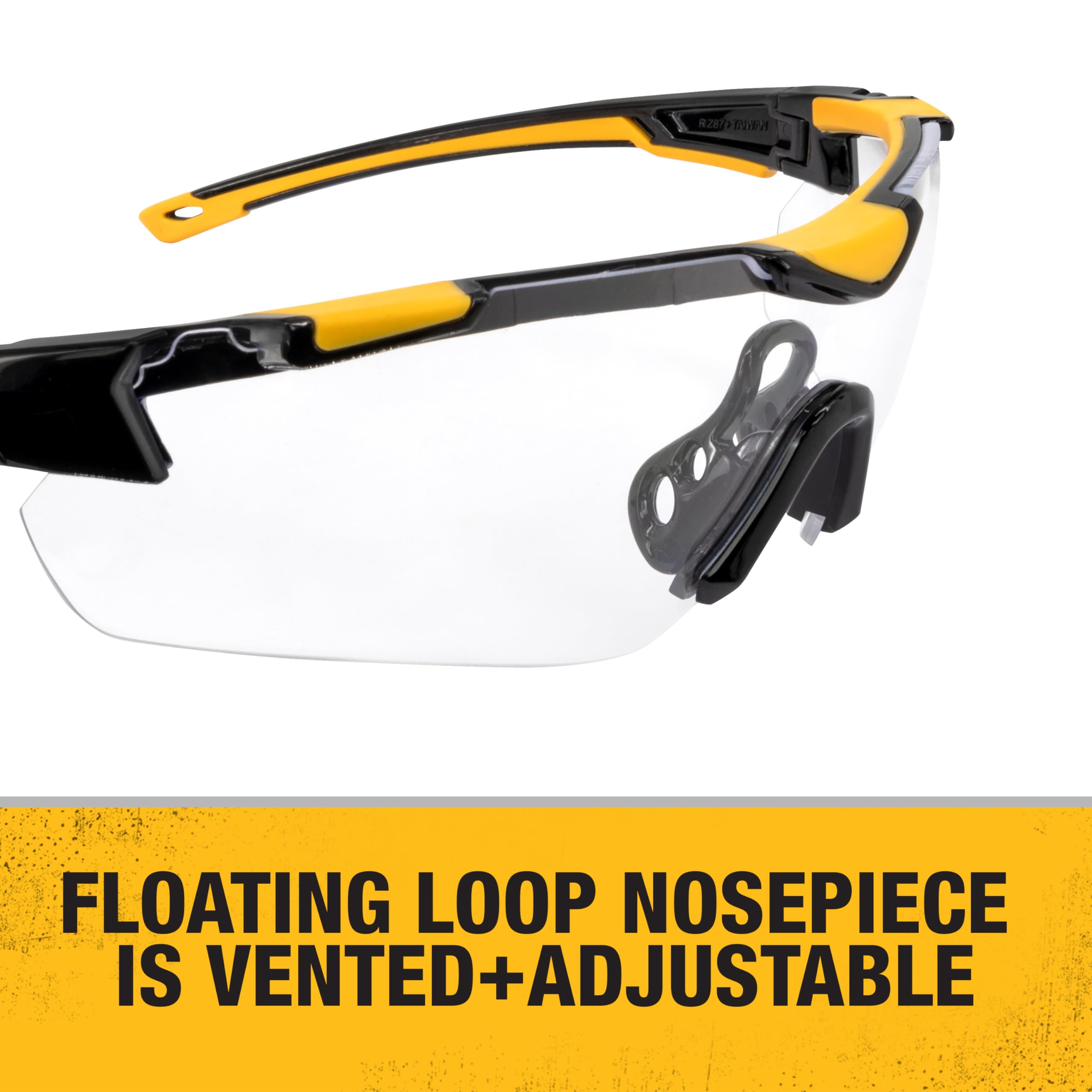 dewalt-dpg110-chisel-half-frame-safety-glasses-black-frame-smoke-lens image 5
