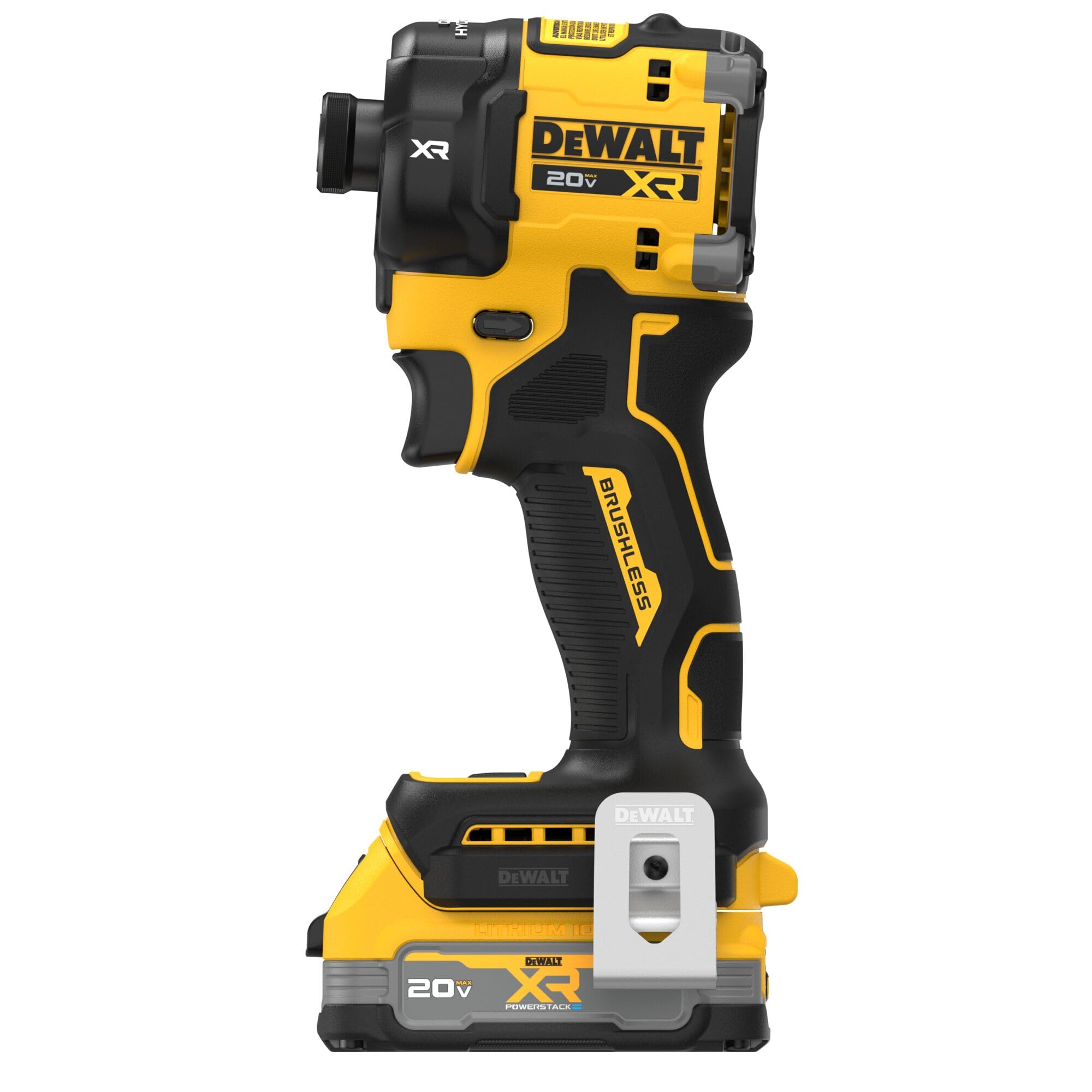 dewalt-20v-max-xr-1-4-in-quiet-hydraulic-impact-driver-kit-dcf870e1-with-powerst image 3