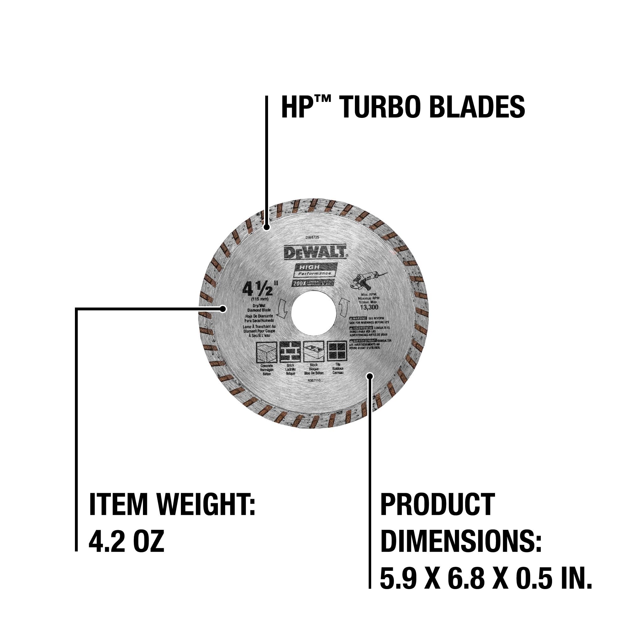 dewalt-dw4725-4-1-2-continuous-rim-diamond-blade-for-masonry-dry-cutting-7-8-arb image 2