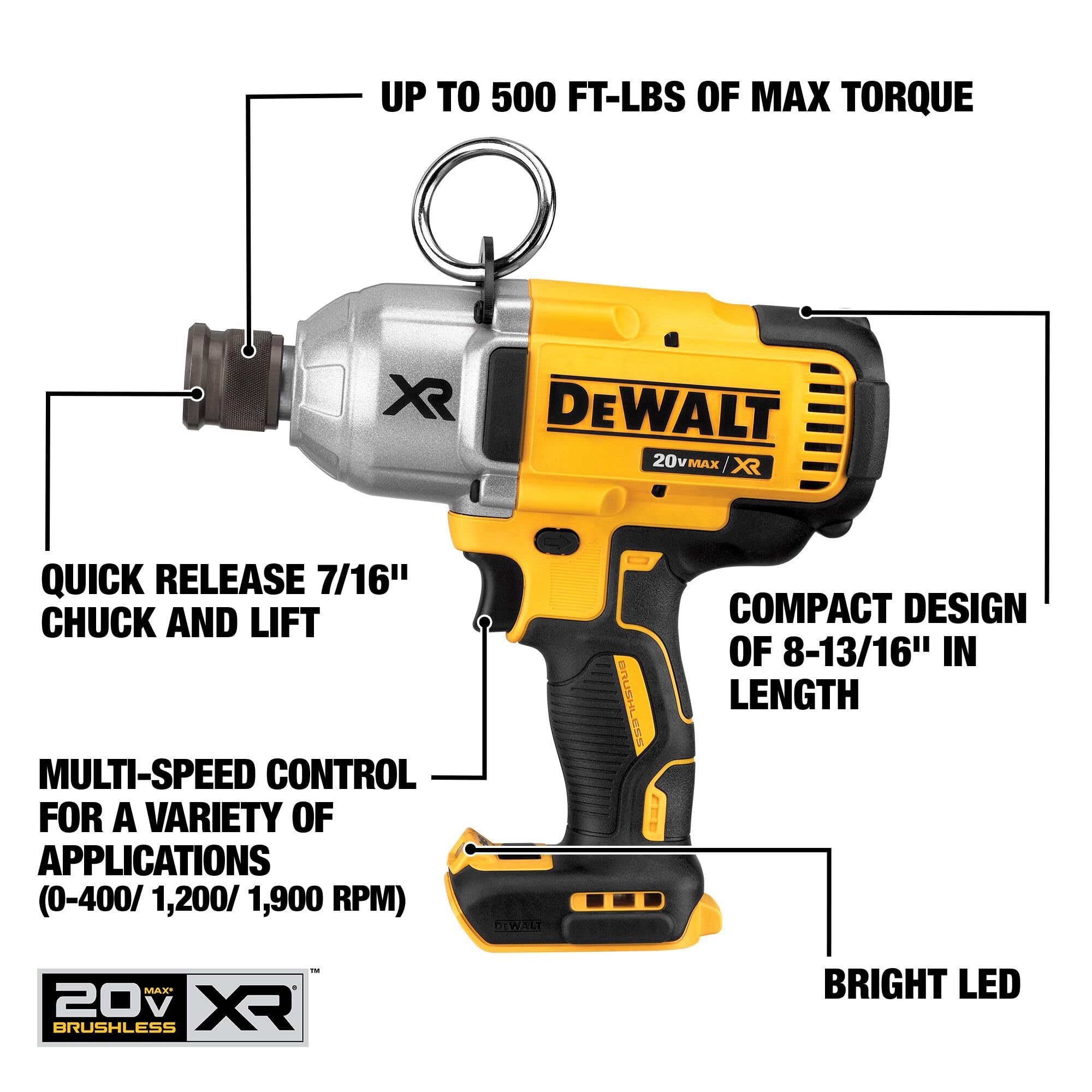 dewalt-dcf898b-20v-max-xr-7-16-brushless-impact-wrench-tool-only image 2
