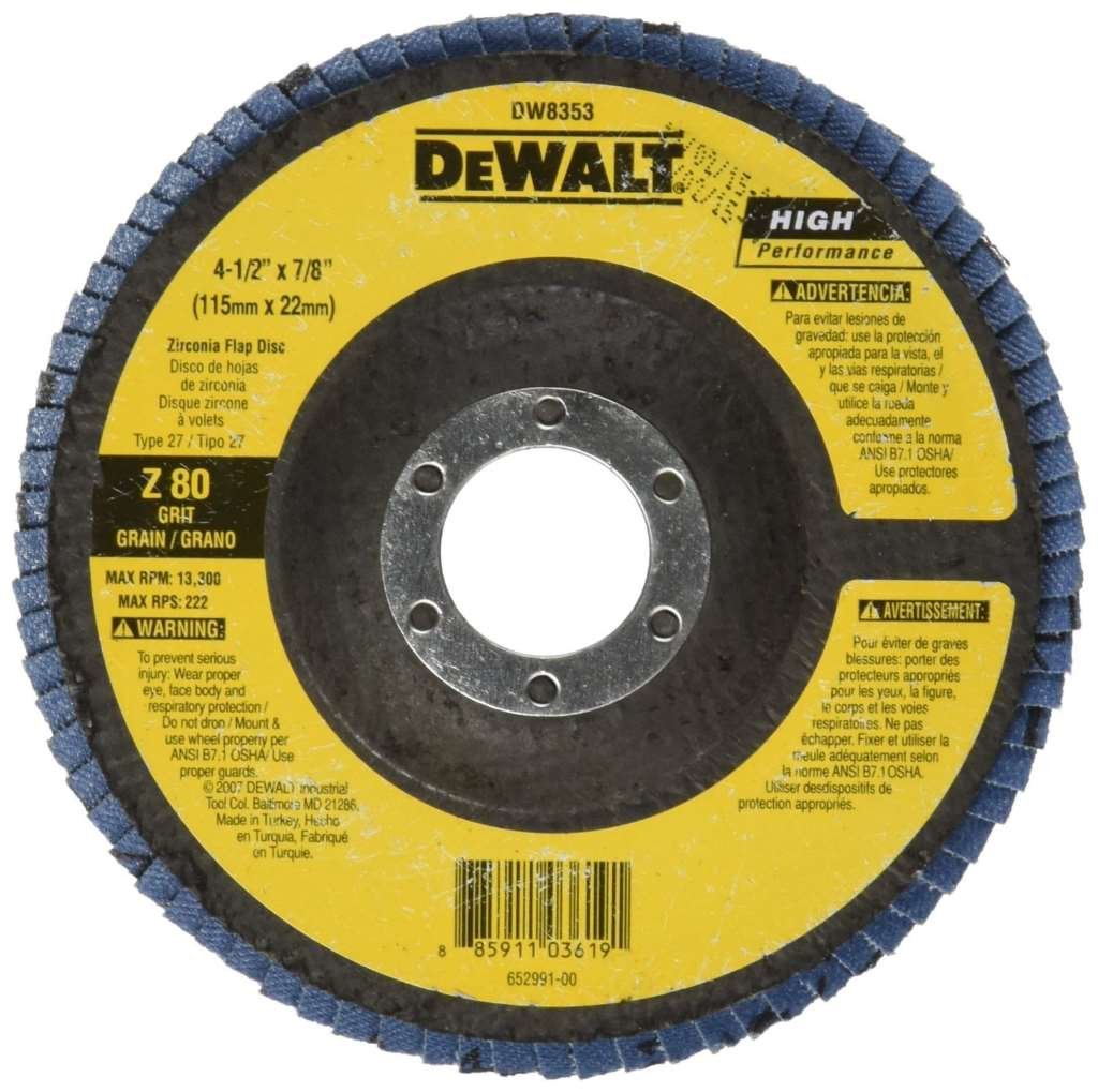 dewalt-dw8382-type-29-flap-disc-6-x-7-8-x-80-grit-high-performance image 2