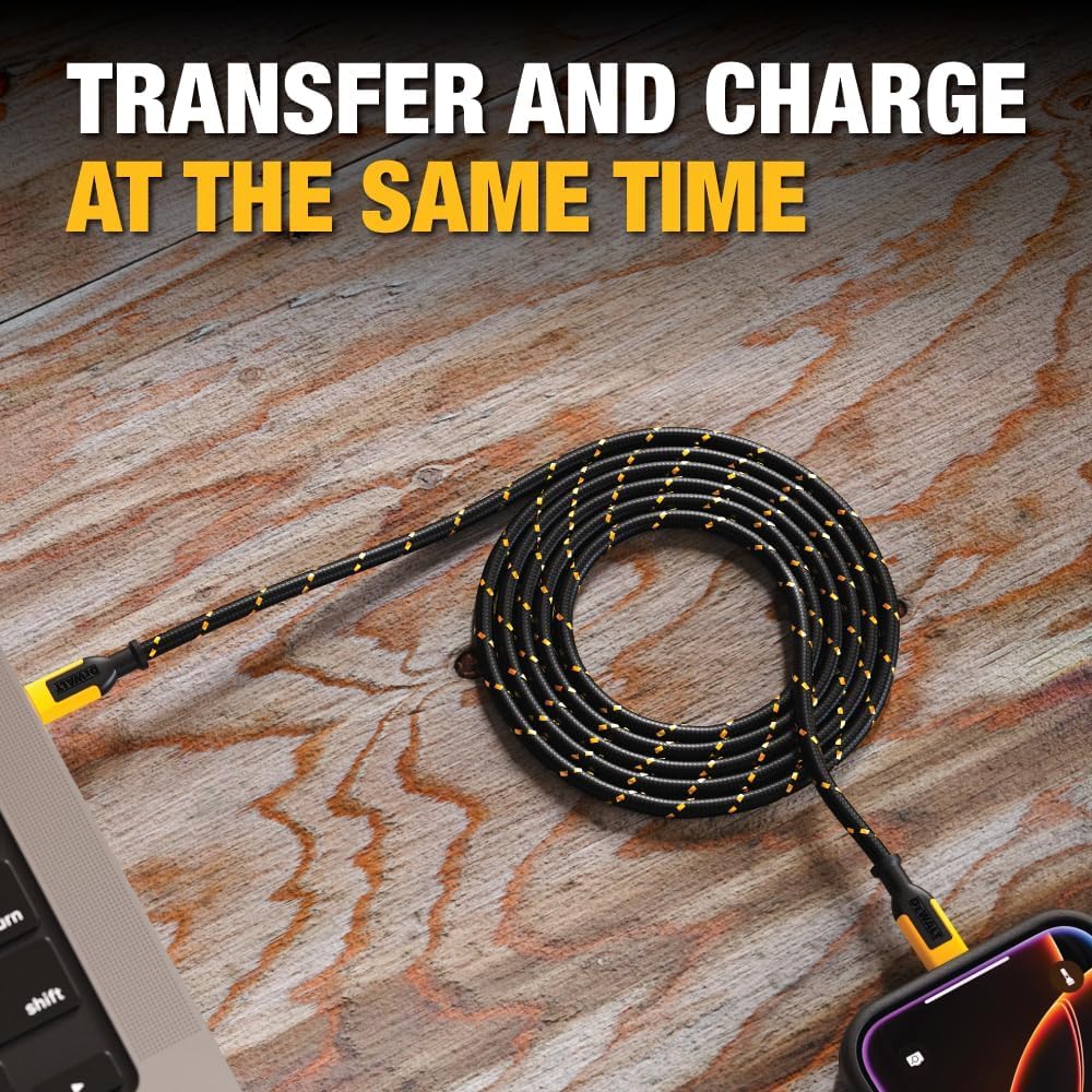 dewalt-mfi-certified-heavy-duty-usb-to-lightning-cable-4-ft-fast-charge image 5