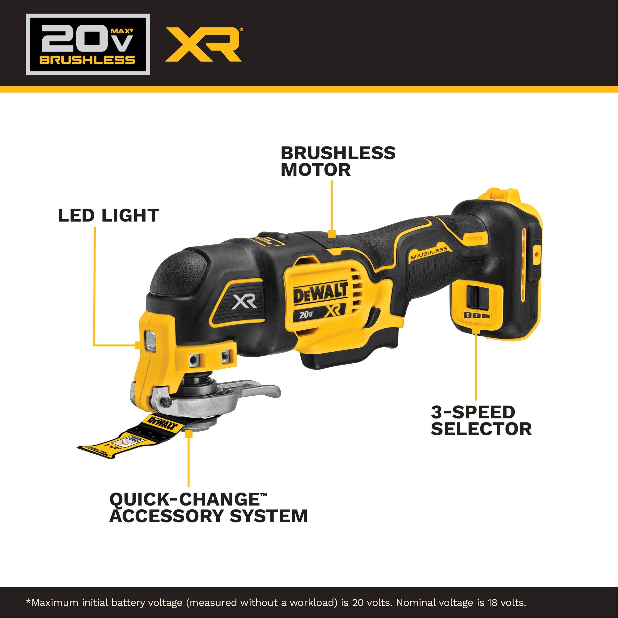 dewalt-dcs356d1-20v-max-xr-brushless-oscillating-multi-tool-kit-with-28-accessor image 3