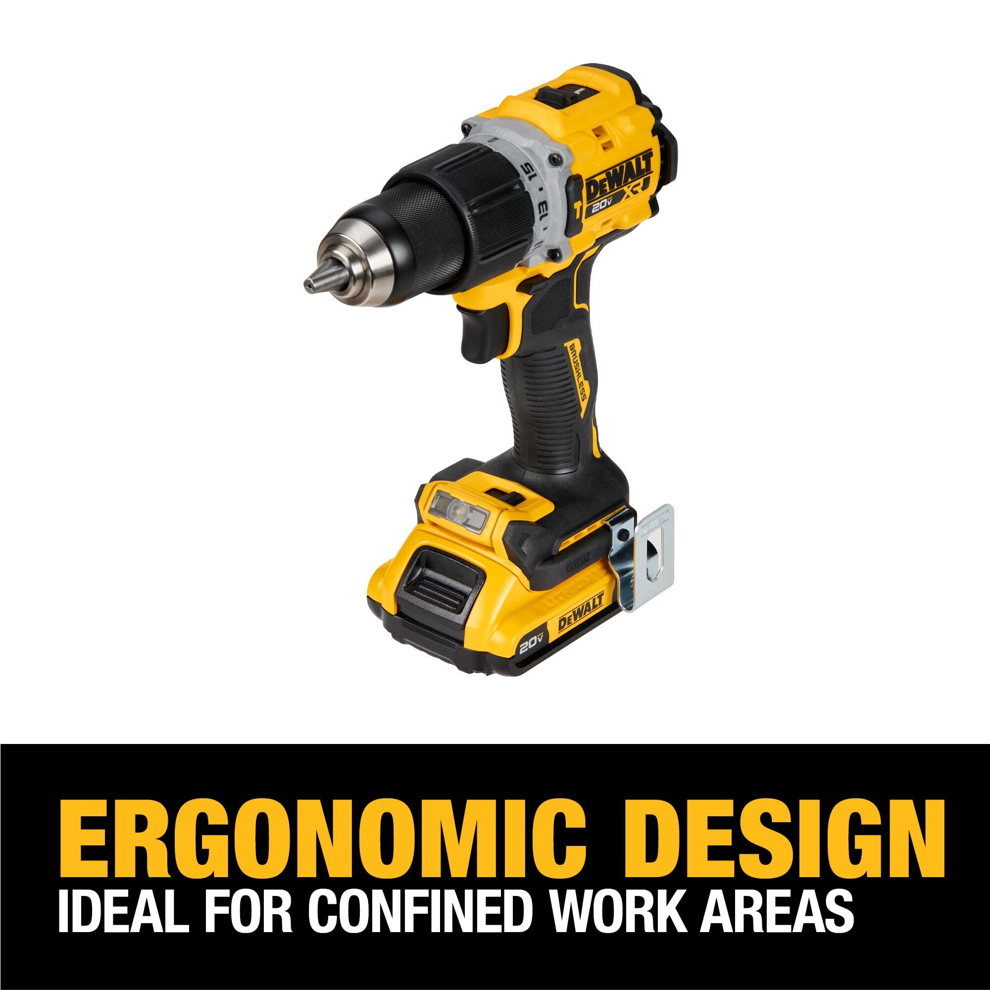 dewalt-20v-max-xr-dcd805d2-brushless-1-2-hammer-drill-driver-kit image 3