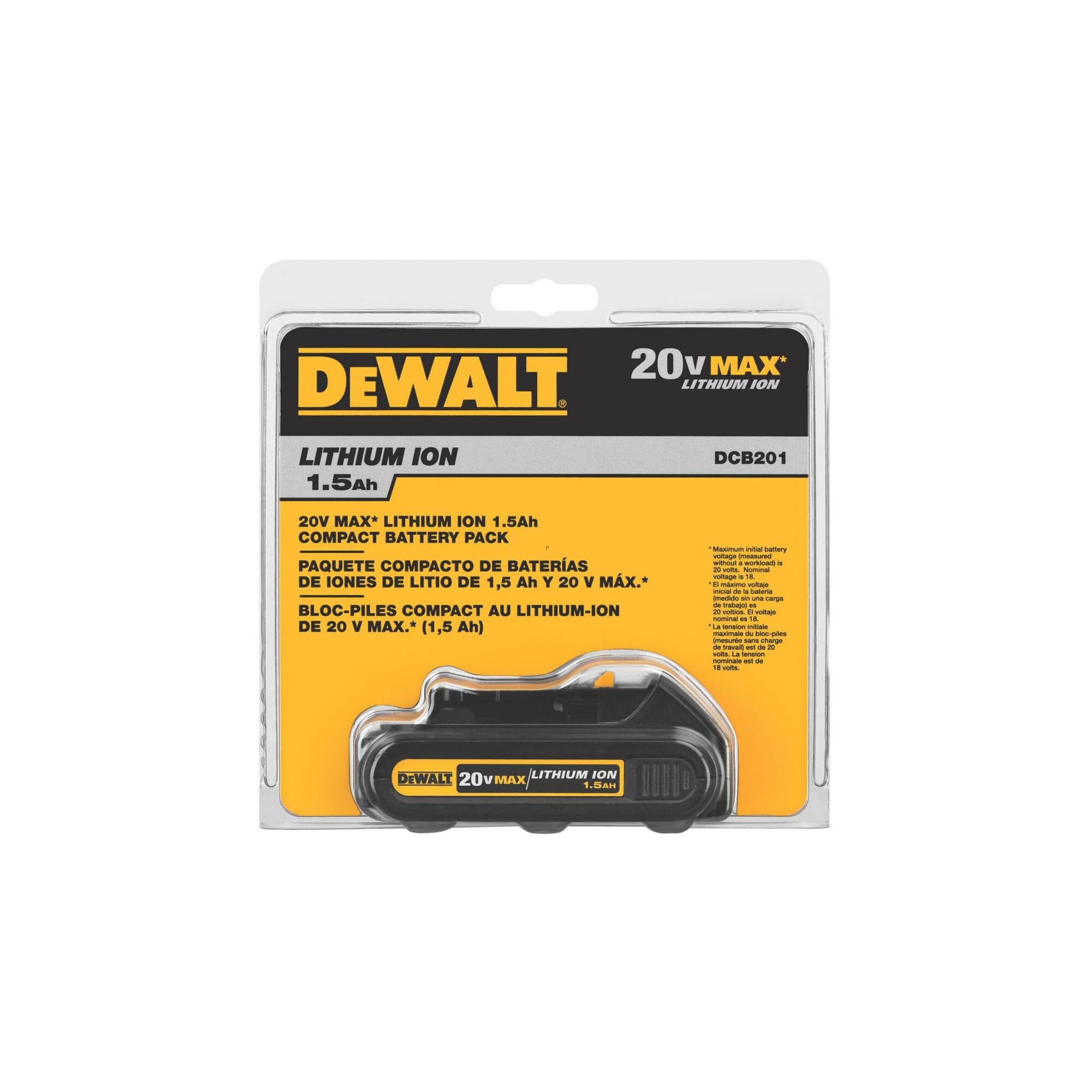 dewalt-20v-max-compact-1-5ah-lithium-ion-battery-dcb201 image 8
