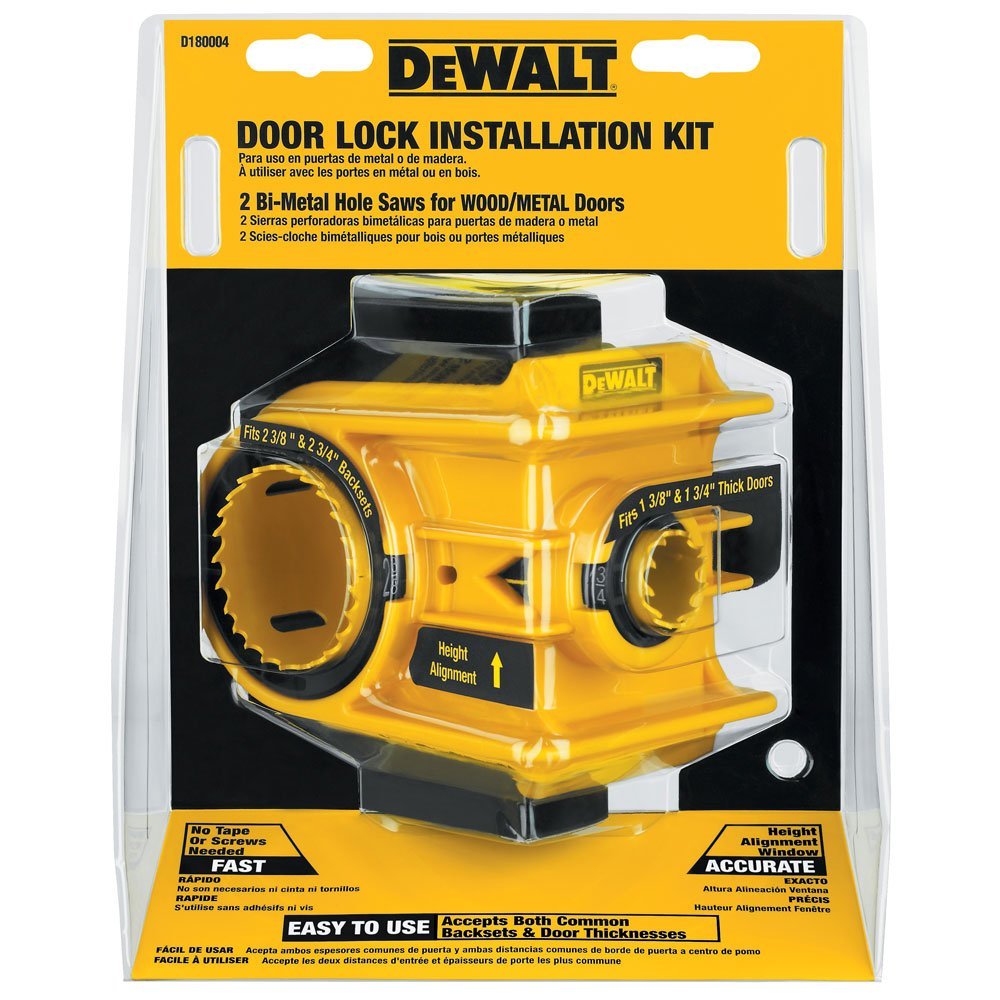 dewalt-d180004-door-lock-installation-kit-c-clamp-hole-saw-kit-for-metal-or-wood image 1