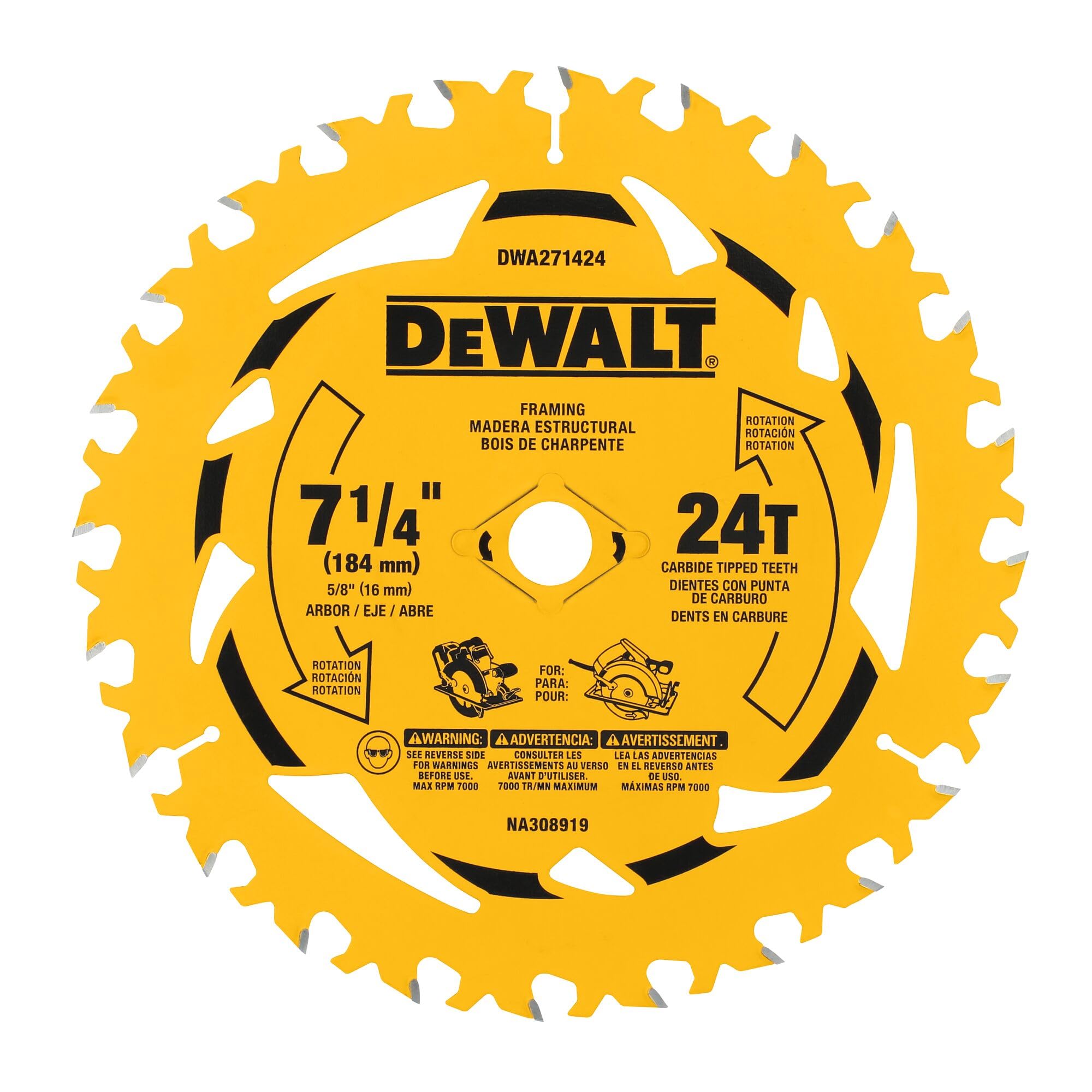 dewalt-7-1-4-in-24t-tungsten-carbide-circular-saw-blade-10-pack image 1