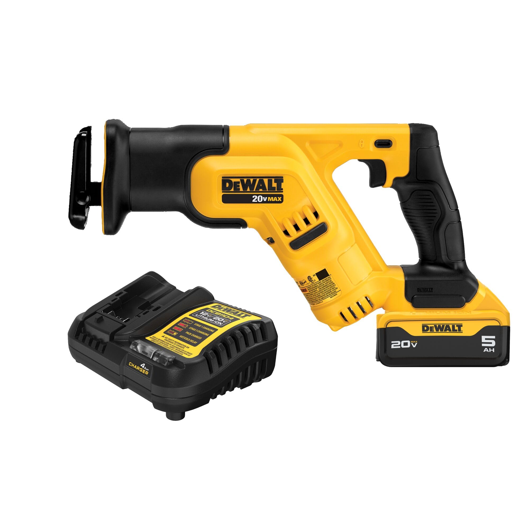 dewalt-dcs387p1-20v-max-cordless-reciprocating-saw-kit-5-0ah-battery image 1