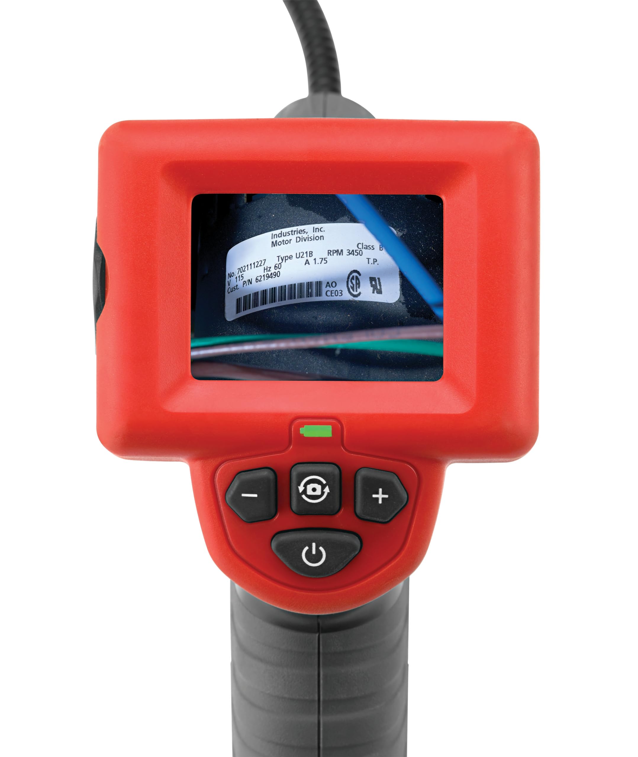 ridgid-40043-micro-ca-25-hand-held-inspection-camera-4-ft-cable-borescope-red image 2