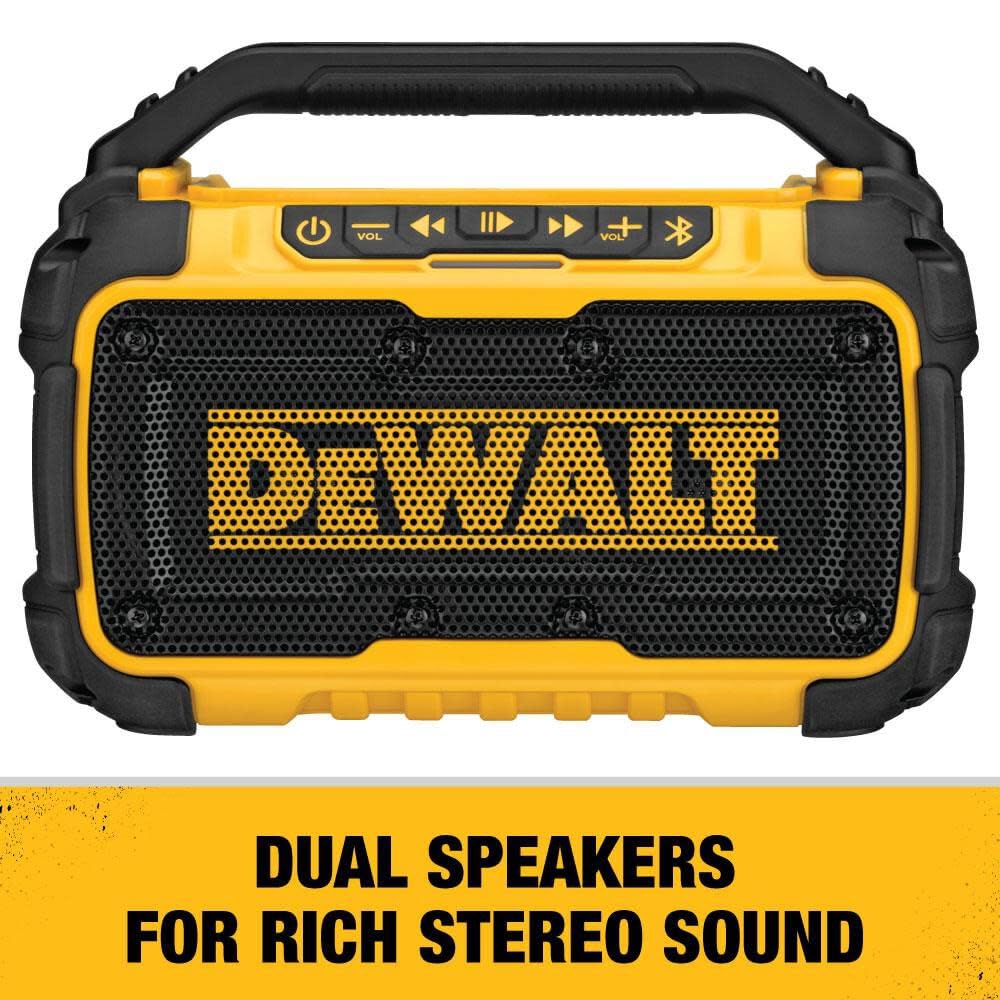dewalt-dcr010-20v-max-bluetooth-speaker-100-ft-range-with-phone-holder image 3