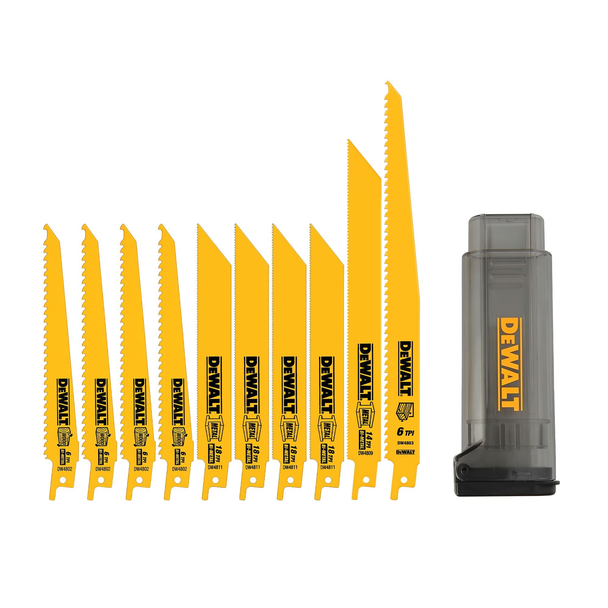 dewalt-dw4898-10-piece-reciprocating-saw-blade-set image 1