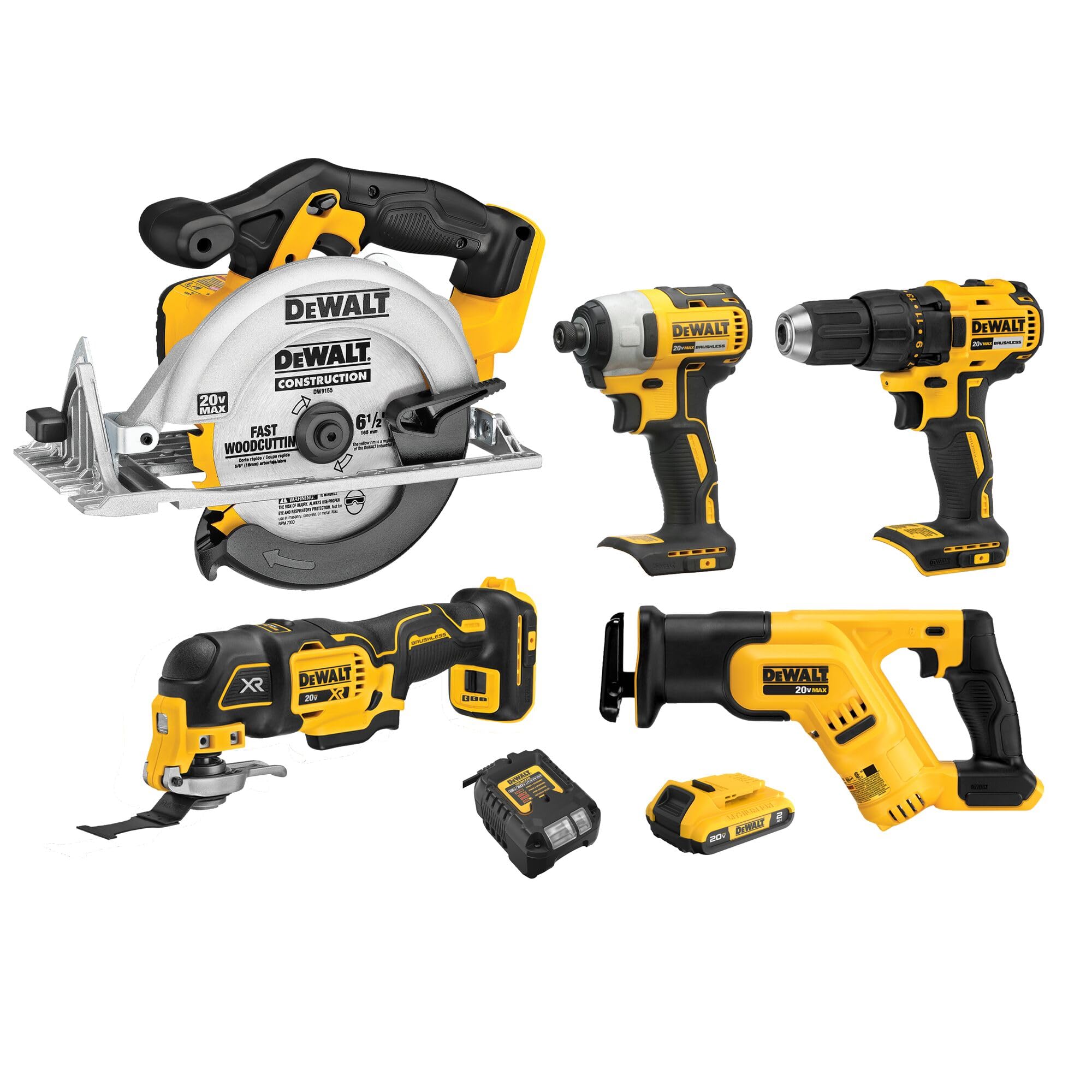 dewalt-dck551d1m1-20v-max-5-tool-combo-kit-with-2-batteries-charger-bag image 6