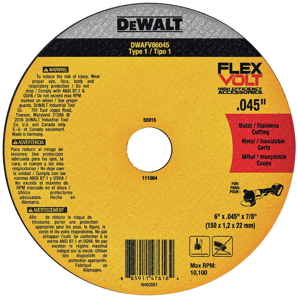 dewalt-dwafv86045-flexvolt-6-t1-cutting-wheel-045-x-7-8 image 2