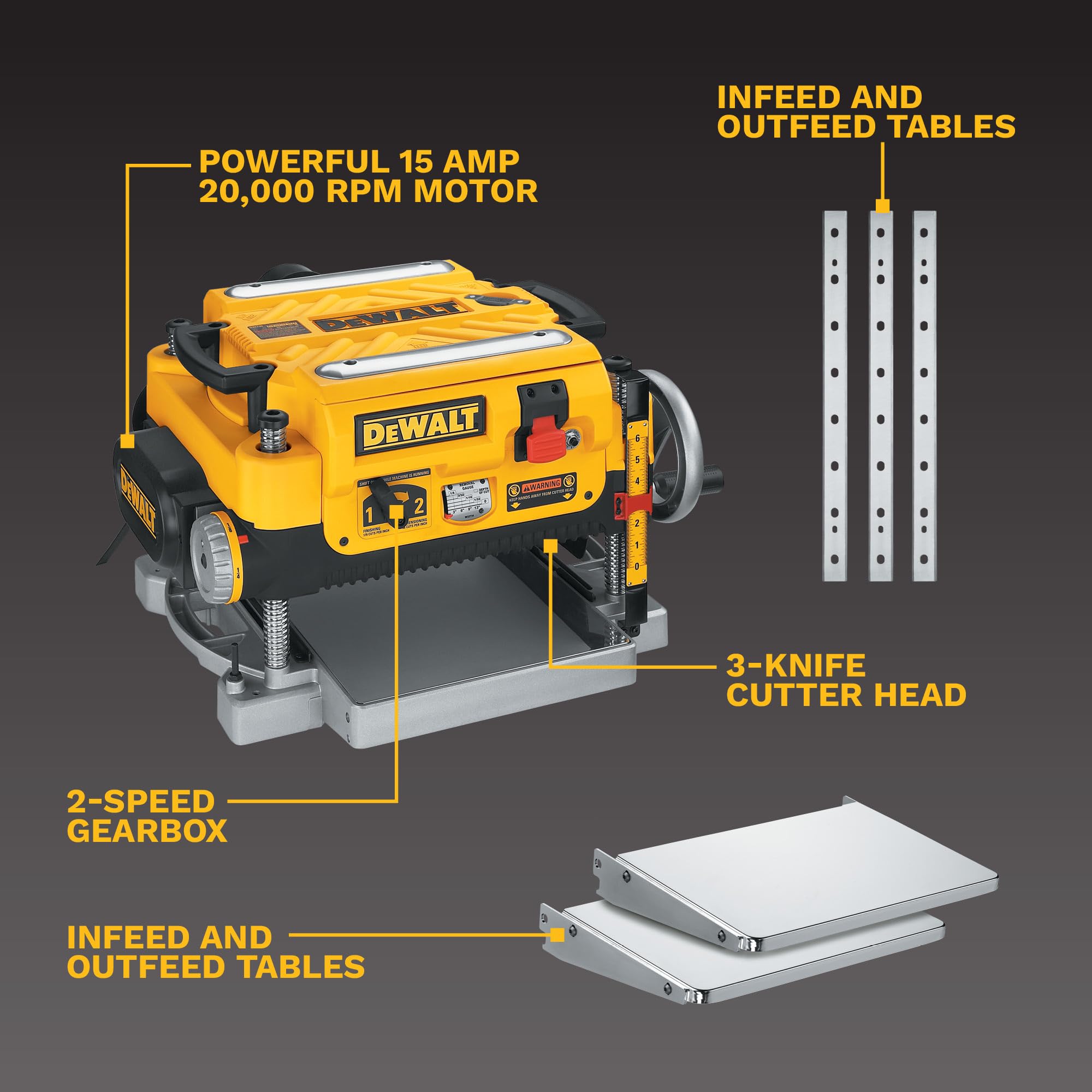 dewalt-13-inch-thickness-planer-three-knife-two-speed-dw735x image 3