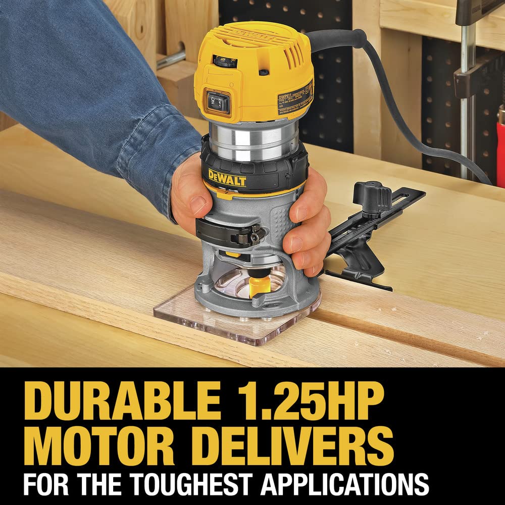 dewalt-dwp611-1-1-4-hp-fixed-base-router-variable-speed-7-7-amp image 8