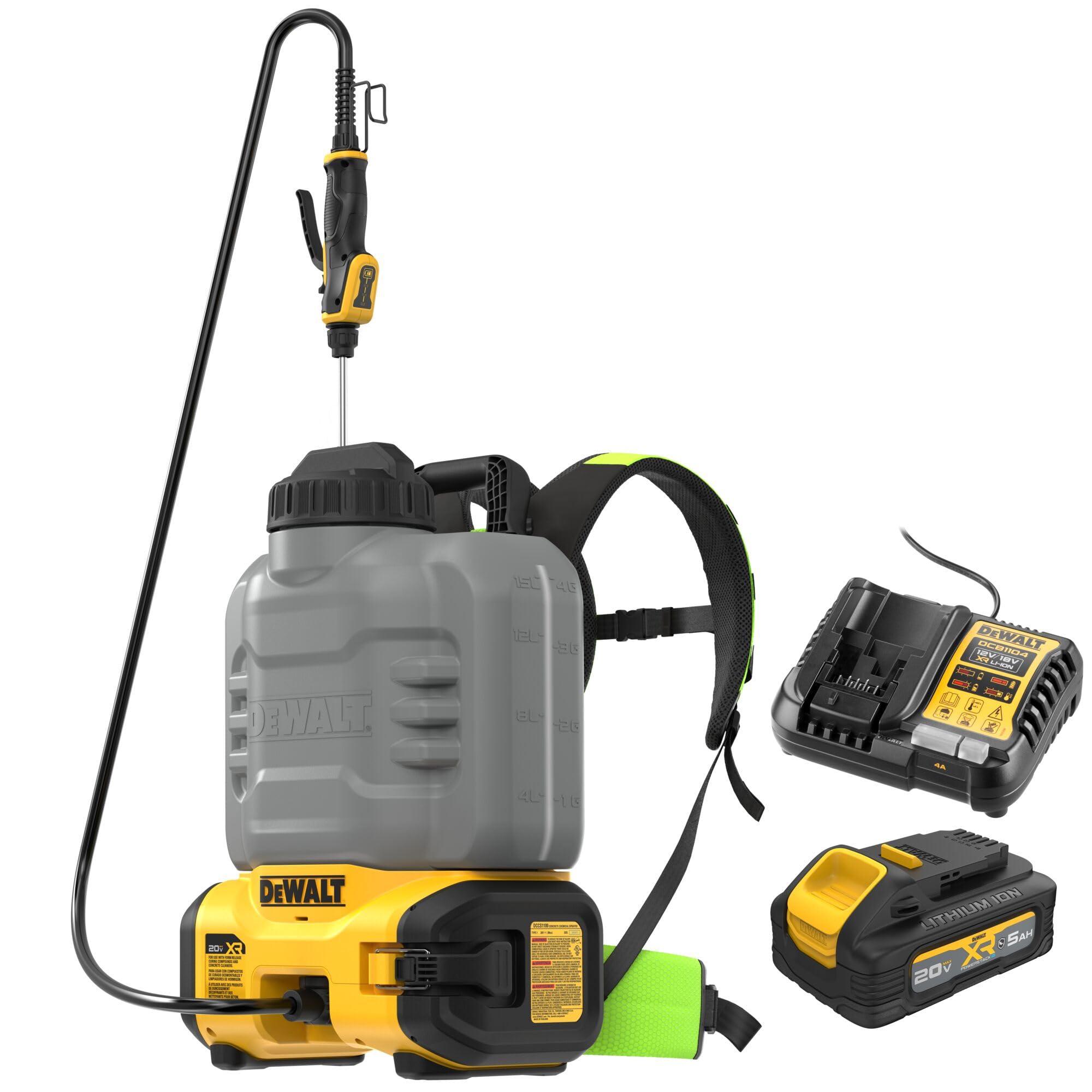 dewalt-dccs1100gh1-20v-max-xr-concrete-chemical-sprayer-kit-4-gallon-150-psi-wit image 1